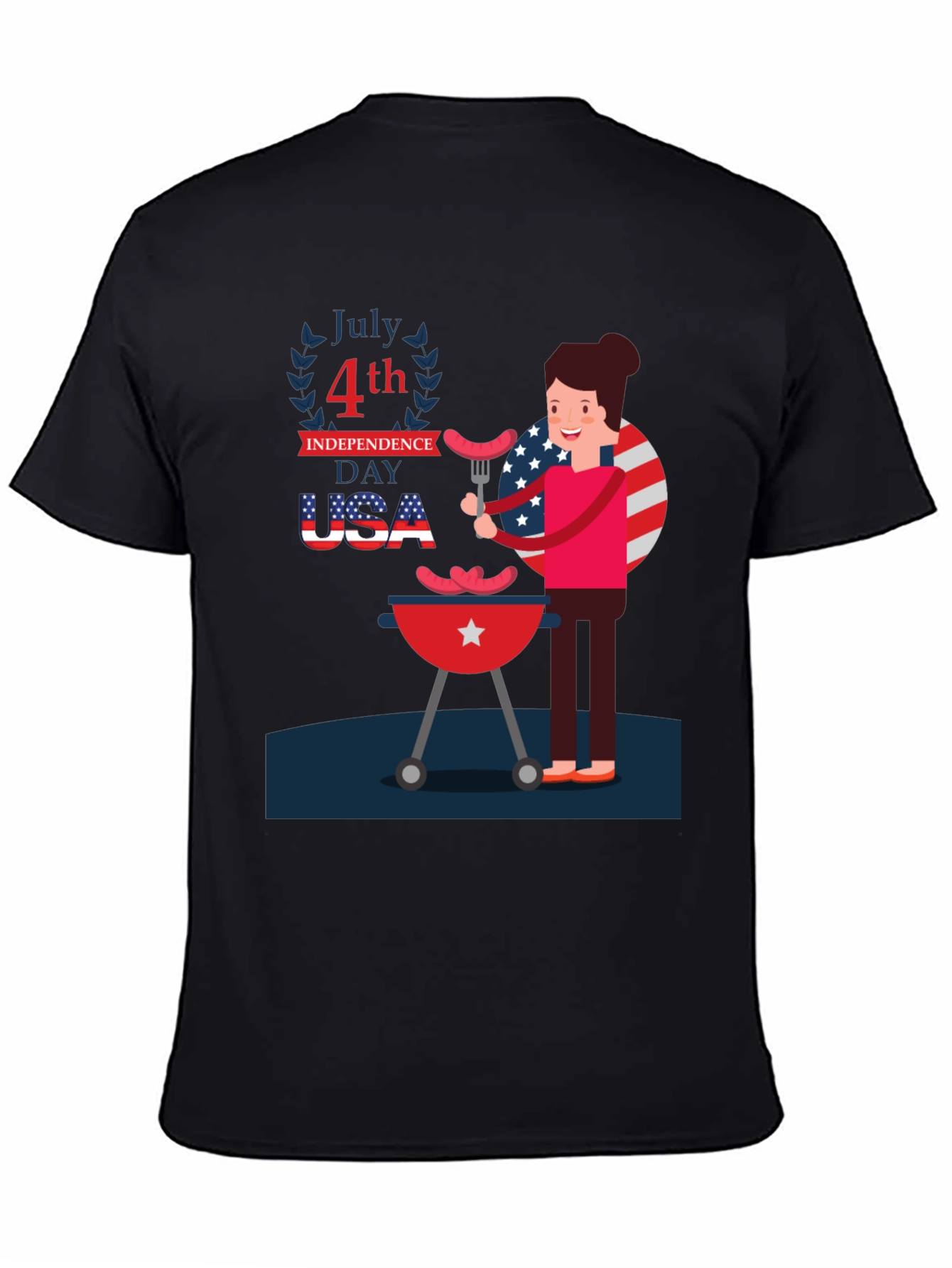 Patriotic 4th of July BBQ T-Shirt
