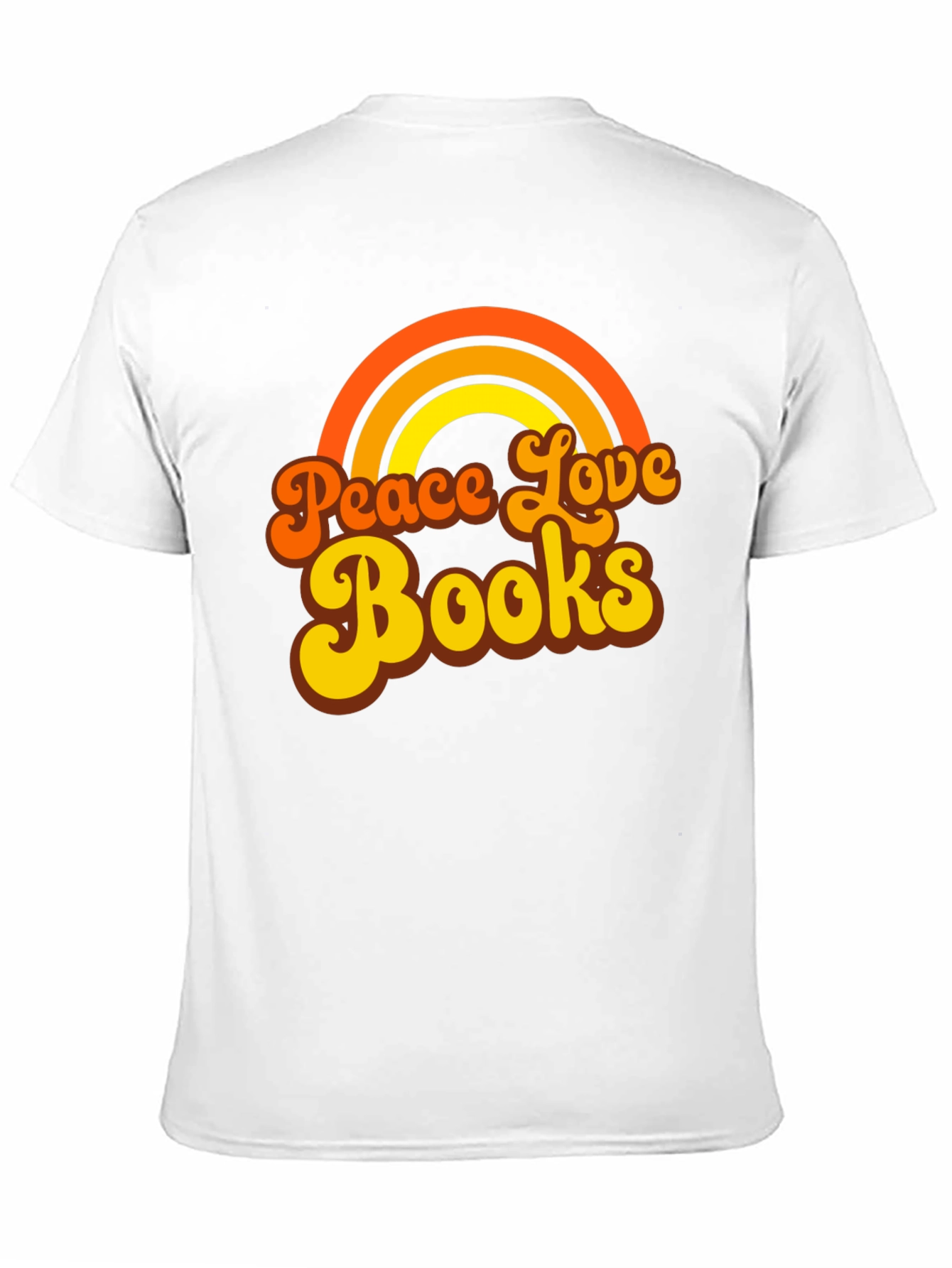 Peace Love Books Graphic T-Shirt - Retro Style