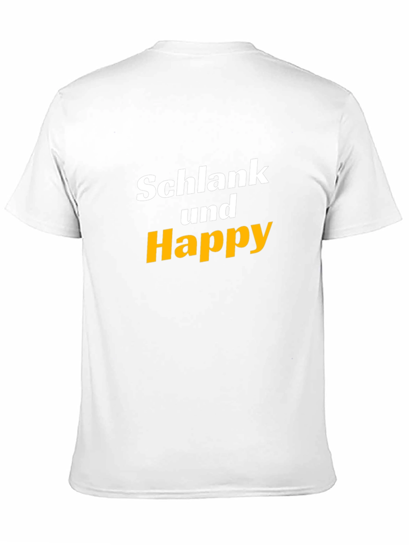 Schlank und Happy Black T-Shirt