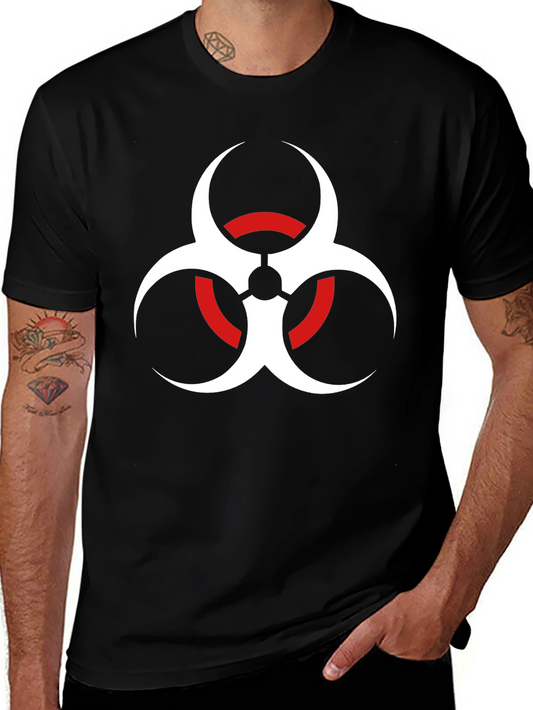 Biohazard Symbol Graphic T-Shirt