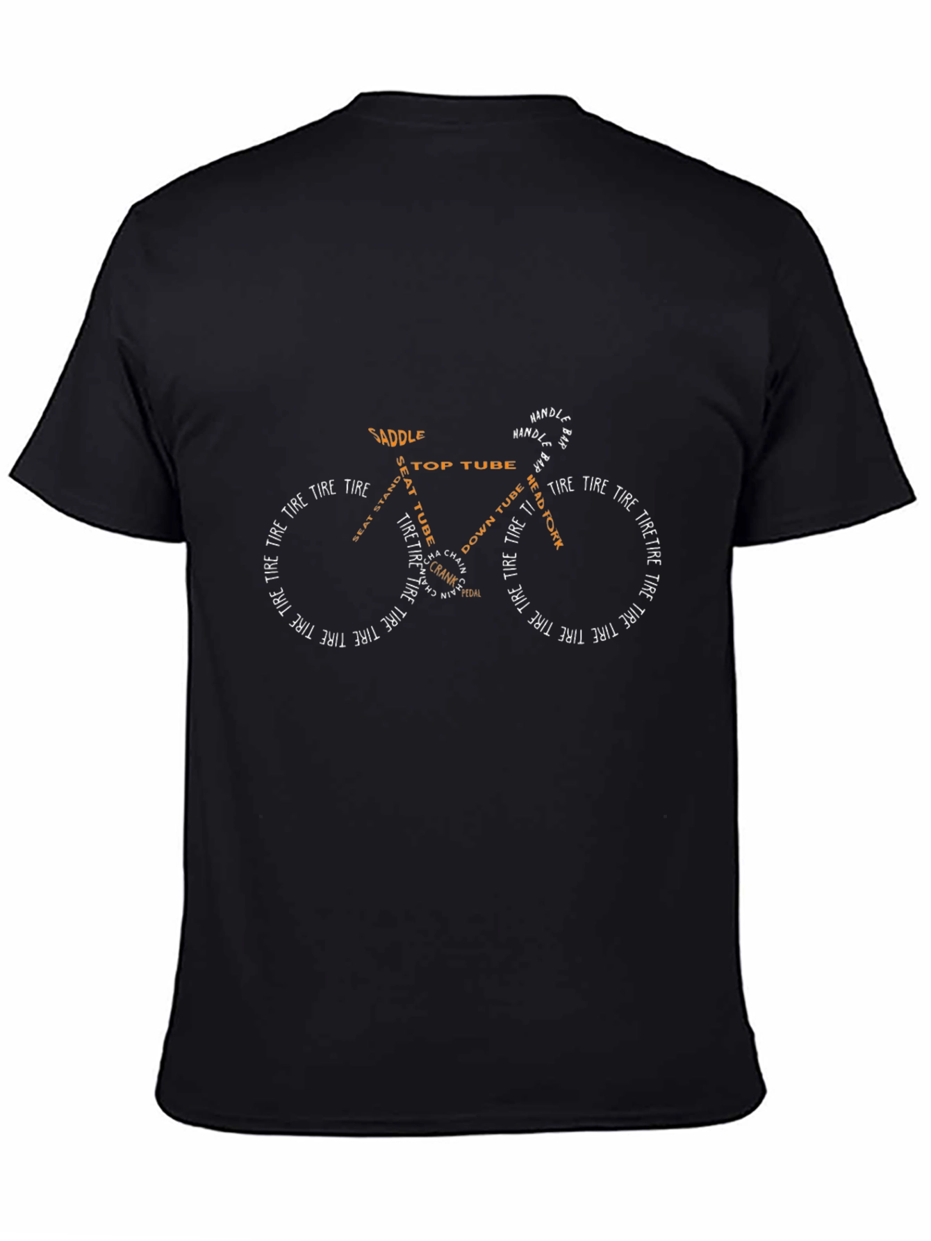 Bike Anatomy T-Shirt - Cycling Lover Gift