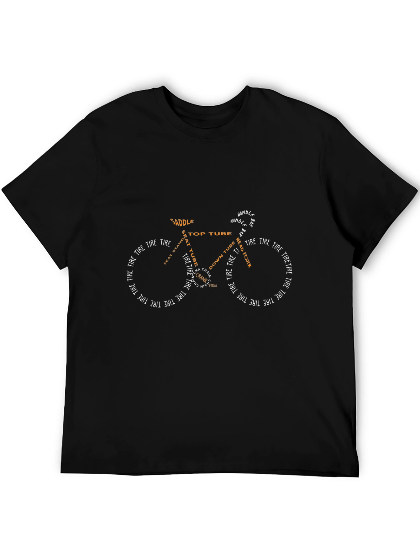 Bike Anatomy T-Shirt - Cycling Lover Gift