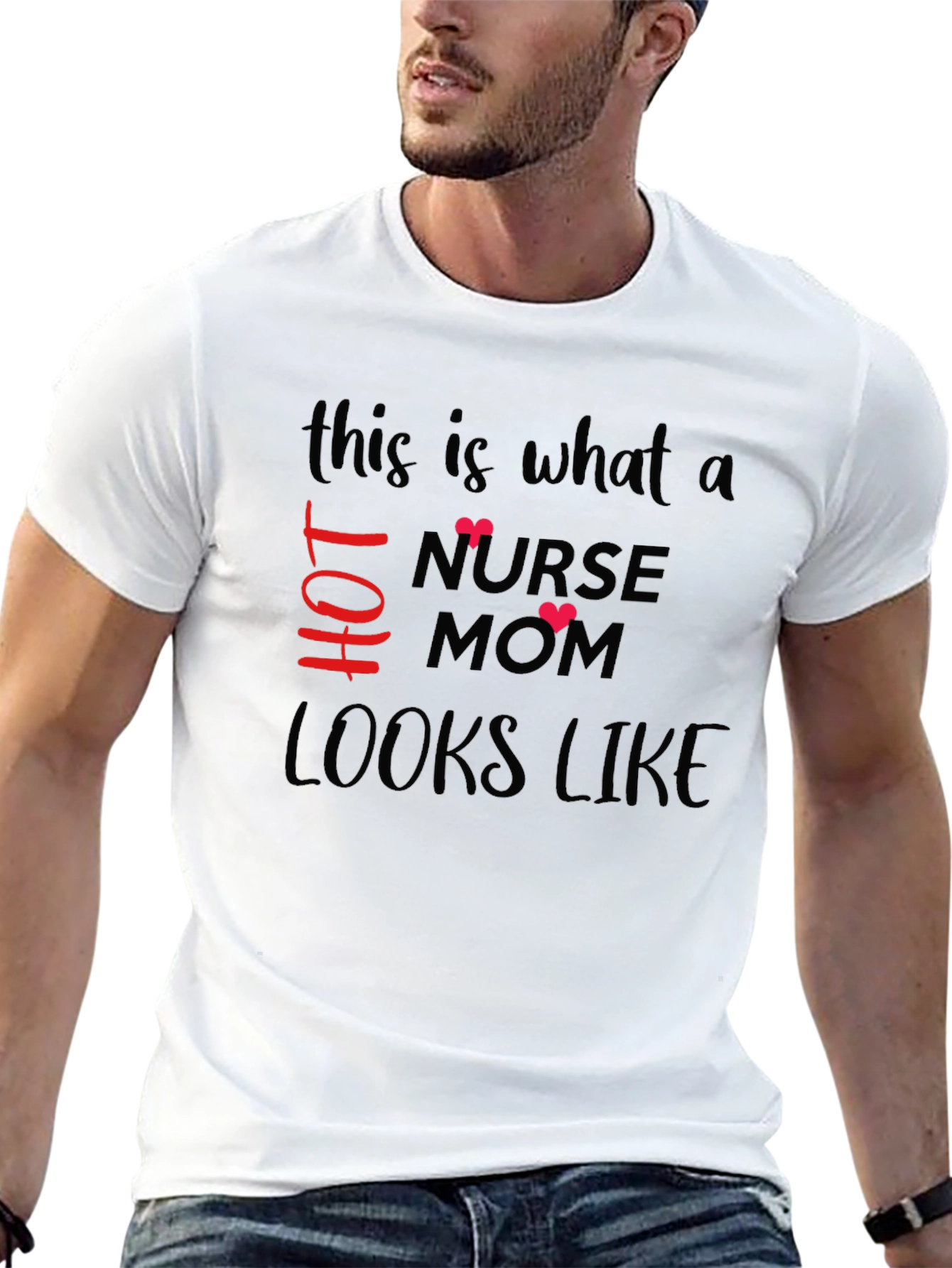Hot Nurse Mom T-Shirt - Stylish Graphic Tee