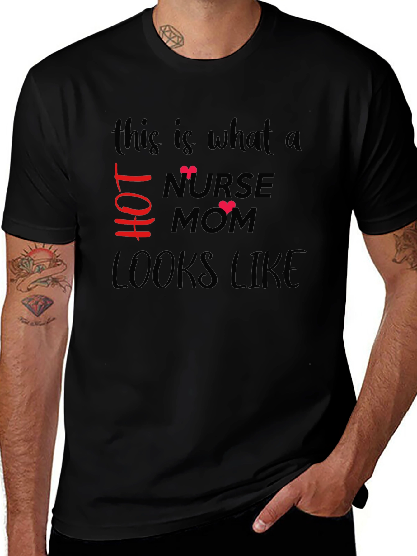 Hot Nurse Mom T-Shirt - Stylish Graphic Tee