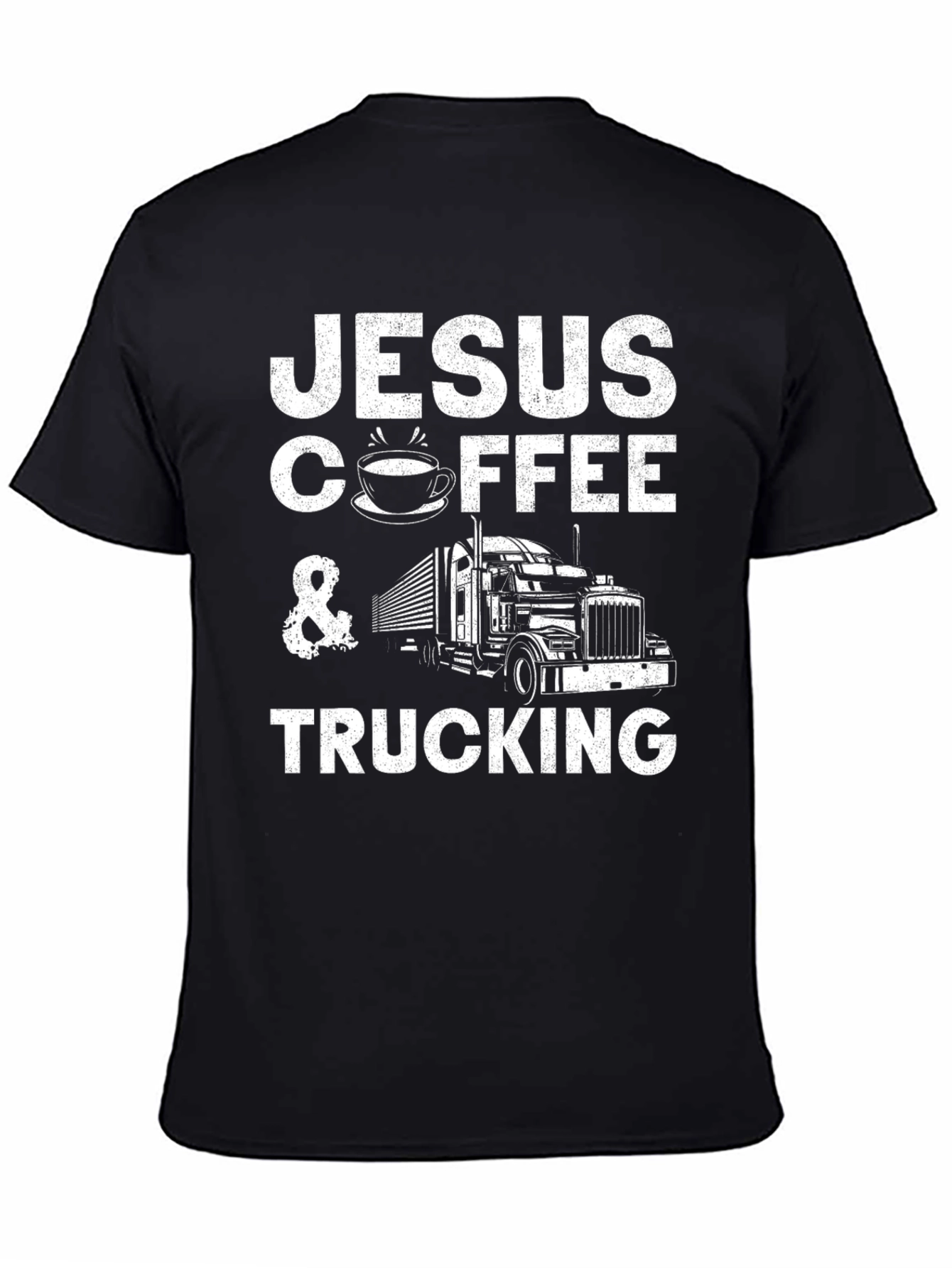 Jesus Coffee & Trucking Graphic T-Shirt
