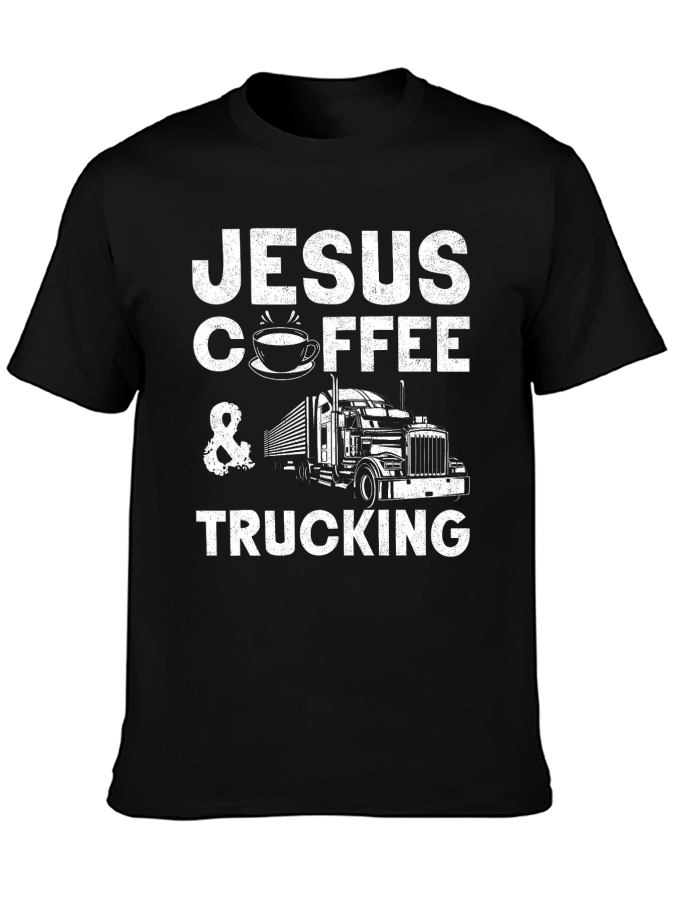 Jesus Coffee & Trucking Graphic T-Shirt