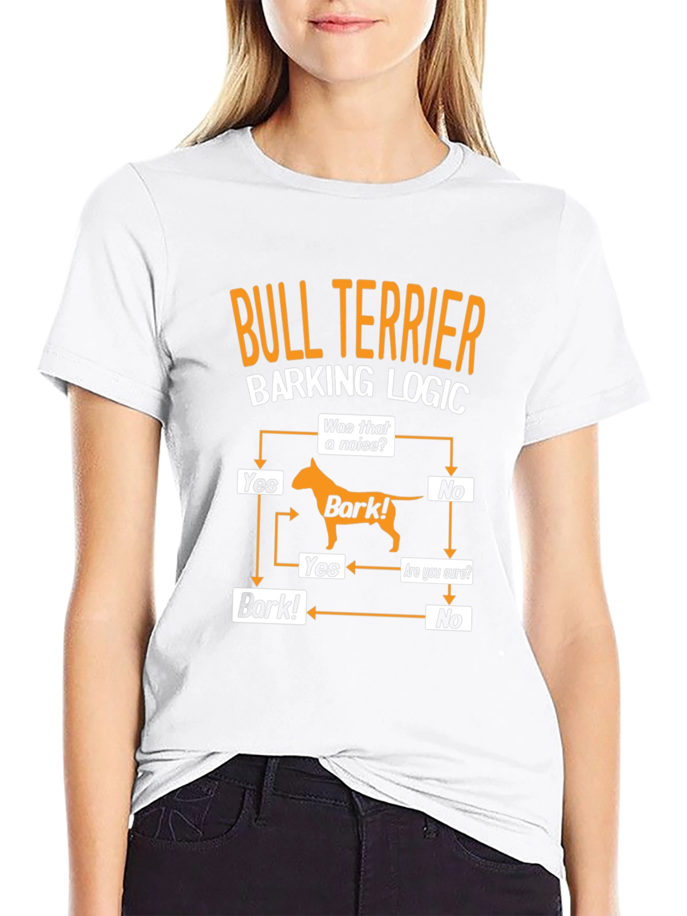 Bull Terrier Barking Logic T-Shirt