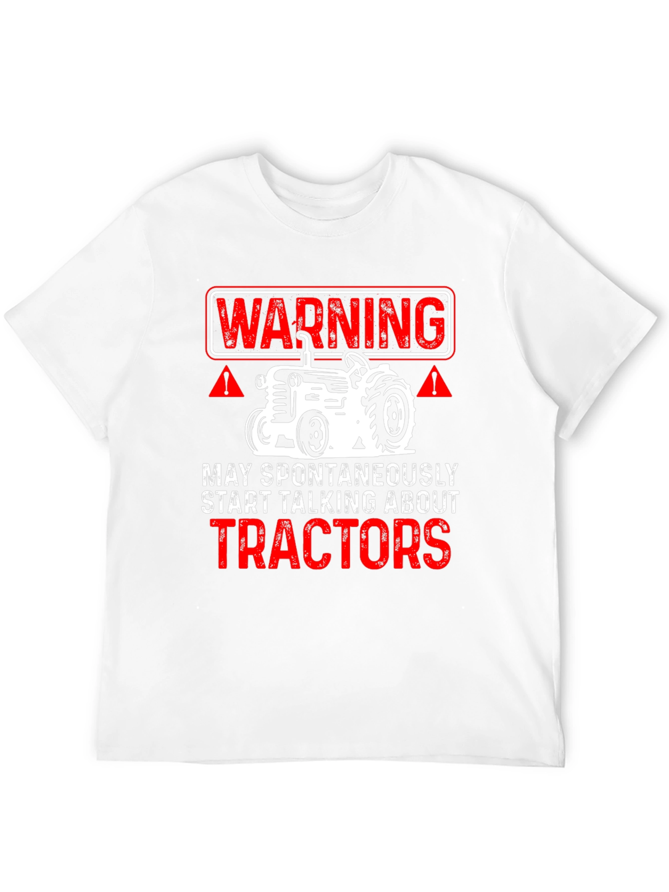 Warning Tractor Talk T-Shirt
