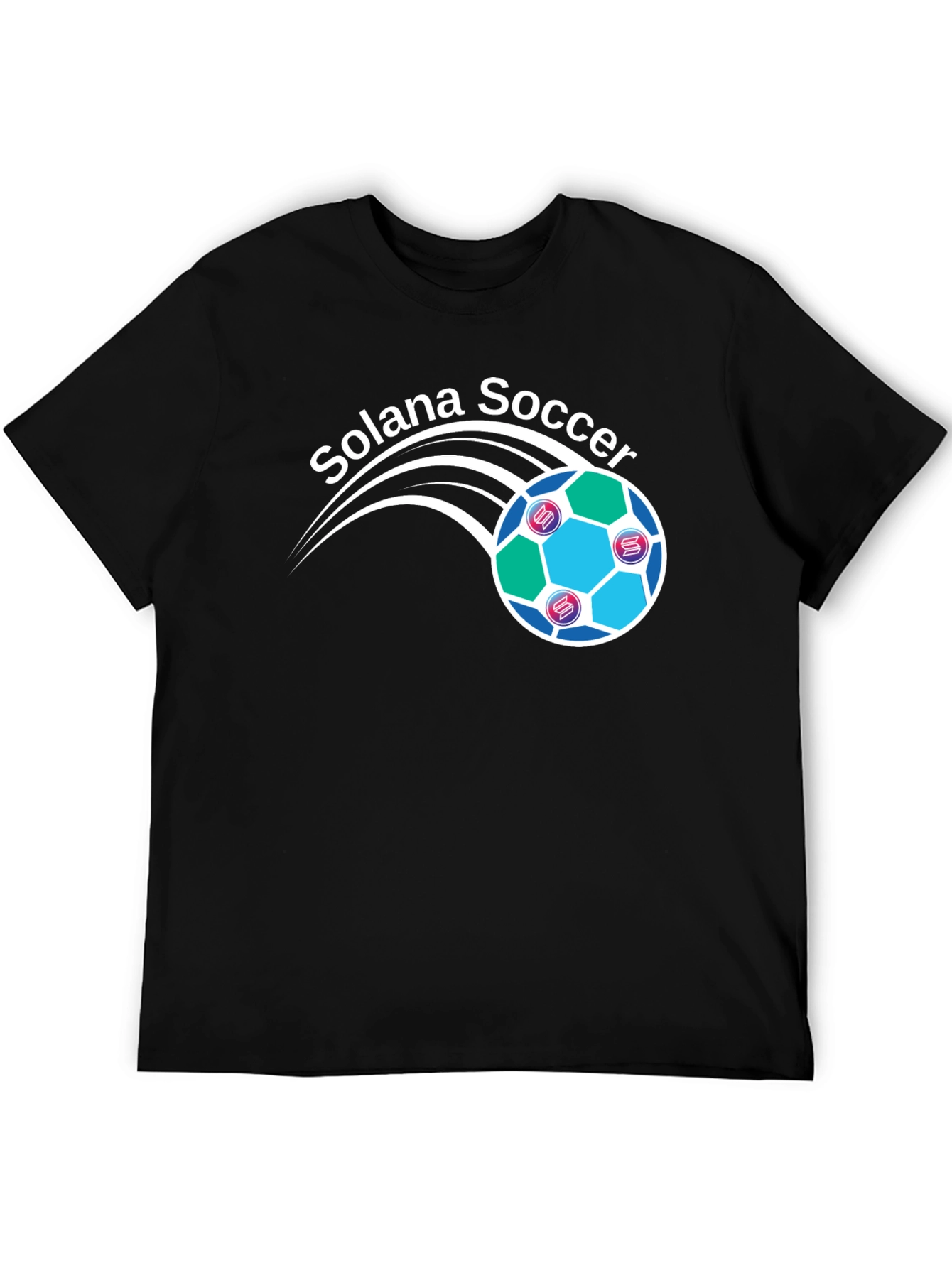 Solana Soccer Graphic T-Shirt - Crypto Fan Apparel
