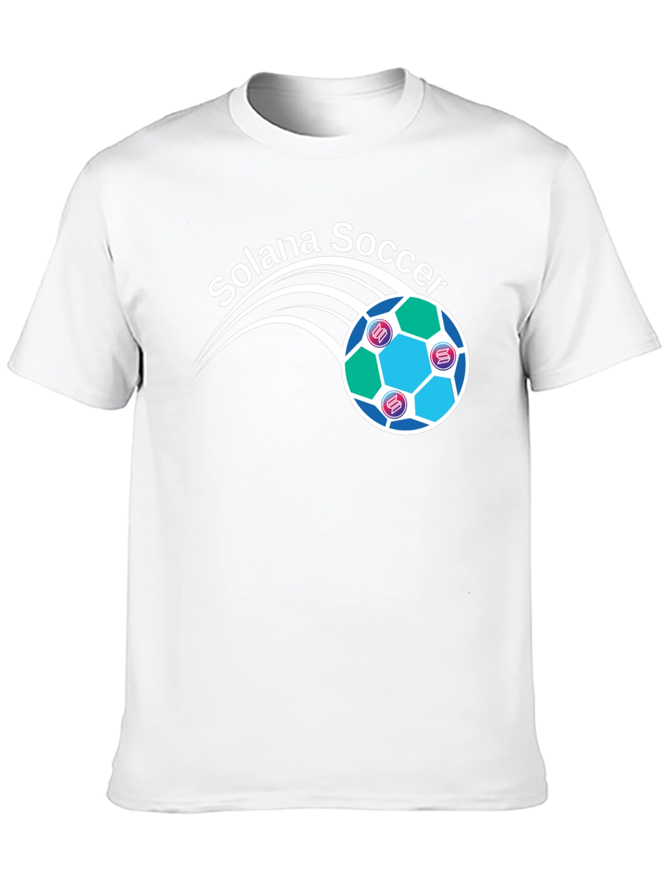 Solana Soccer Graphic T-Shirt - Crypto Fan Apparel