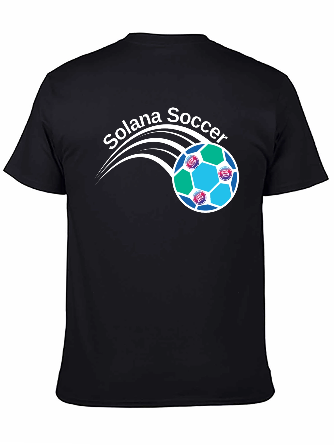 Solana Soccer Graphic T-Shirt - Crypto Fan Apparel