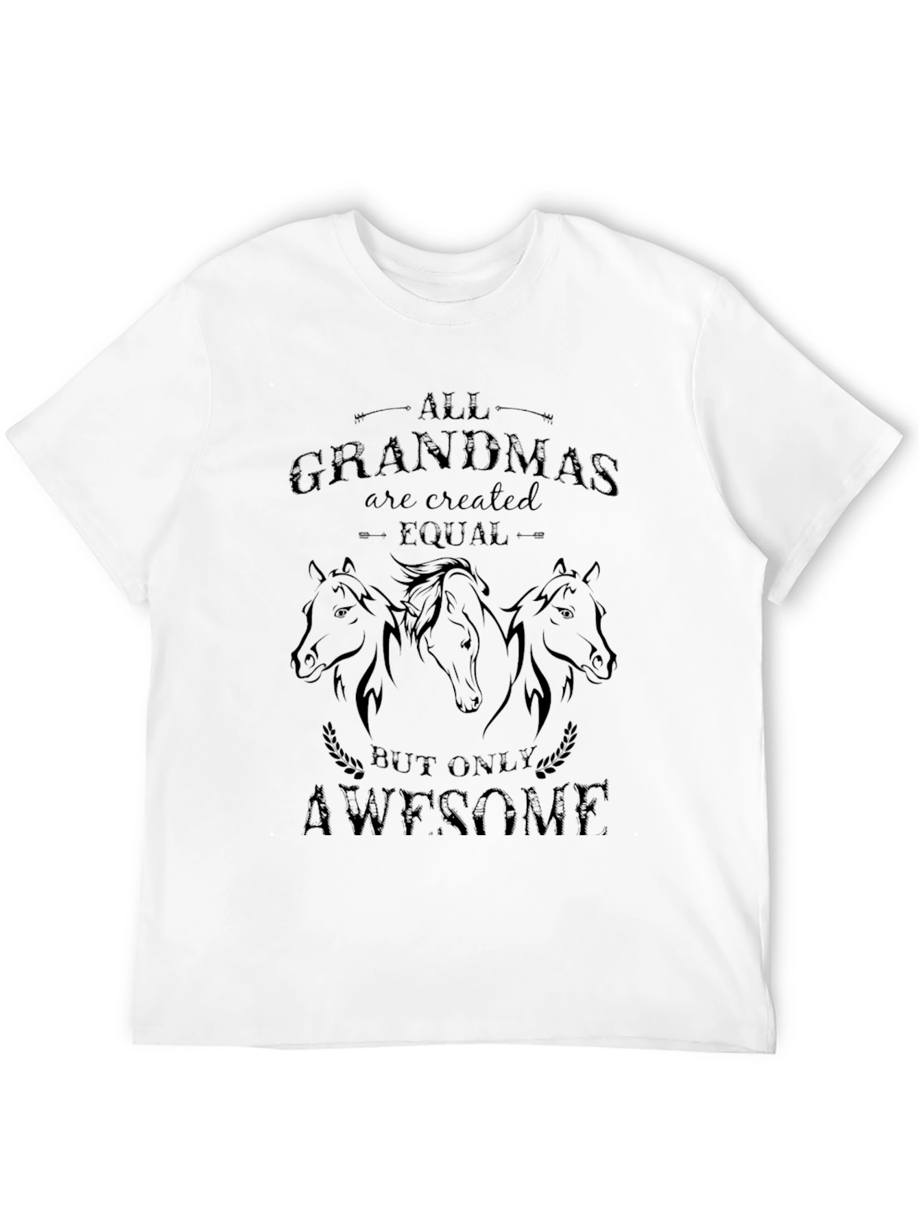 All Grandmas are Awesome T-Shirt Horse Graphic