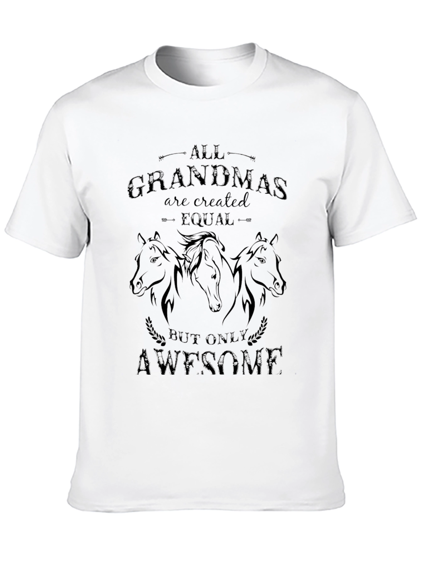 All Grandmas are Awesome T-Shirt Horse Graphic