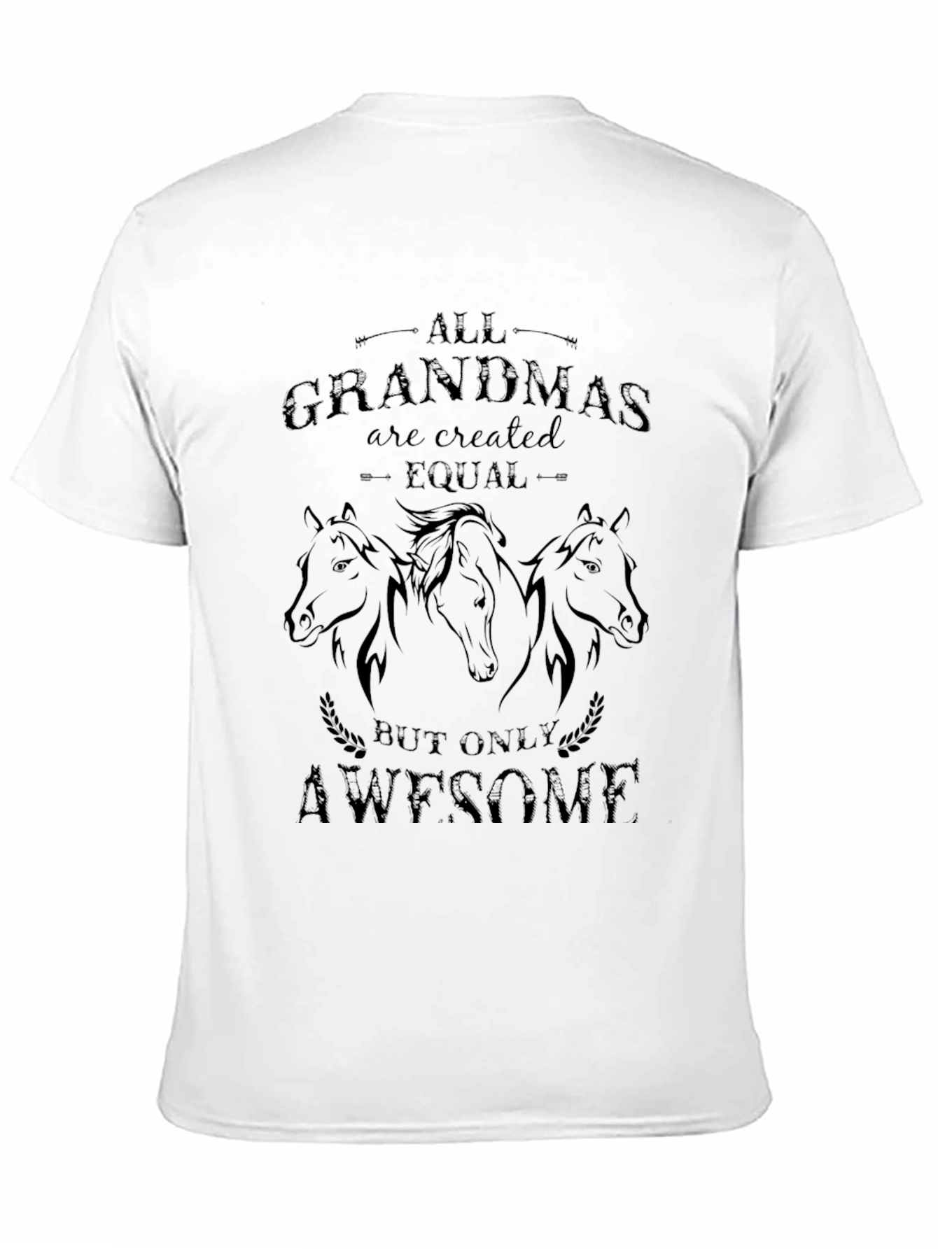 All Grandmas are Awesome T-Shirt Horse Graphic