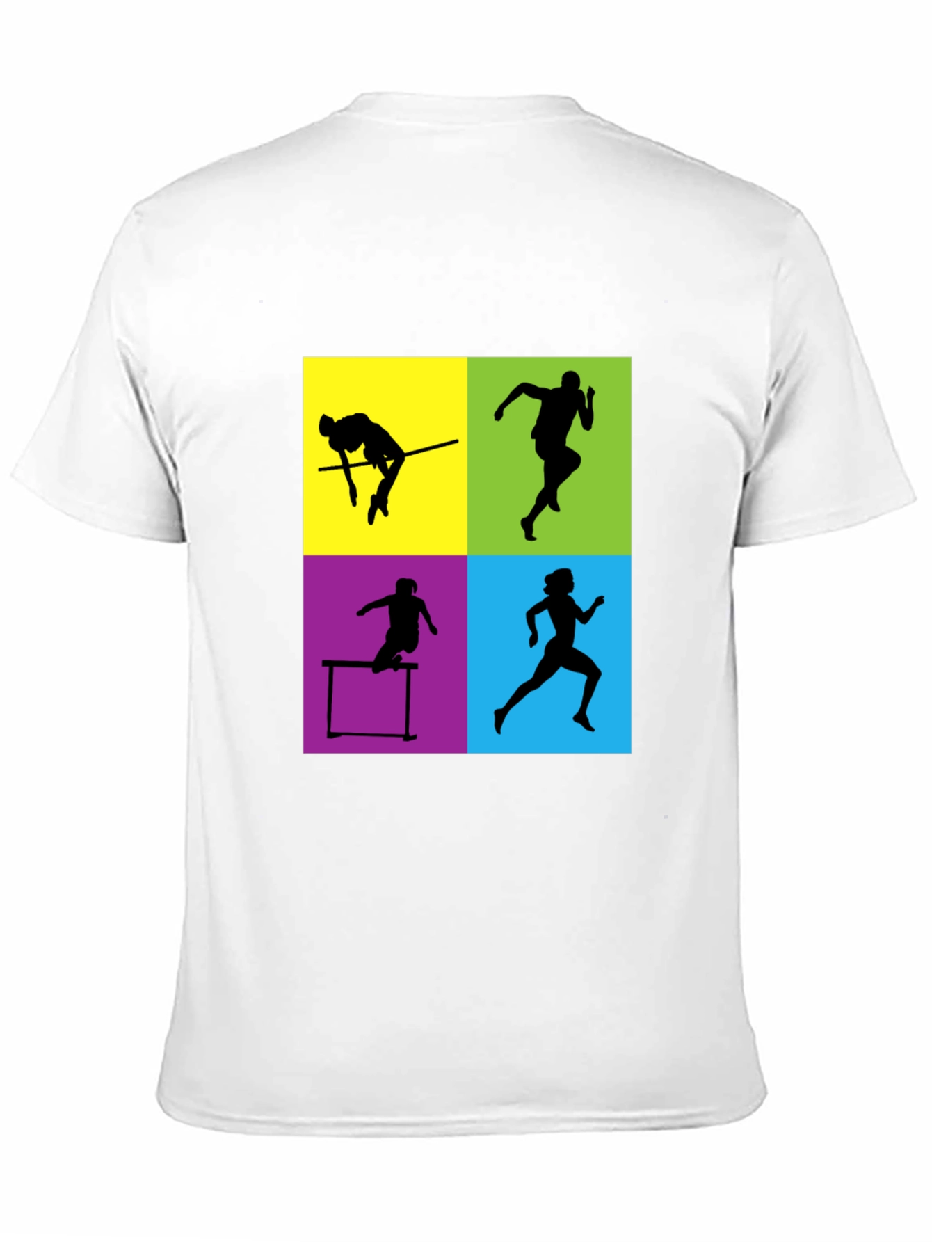 Athletic Silhouette Graphic Tee - Sporty Style