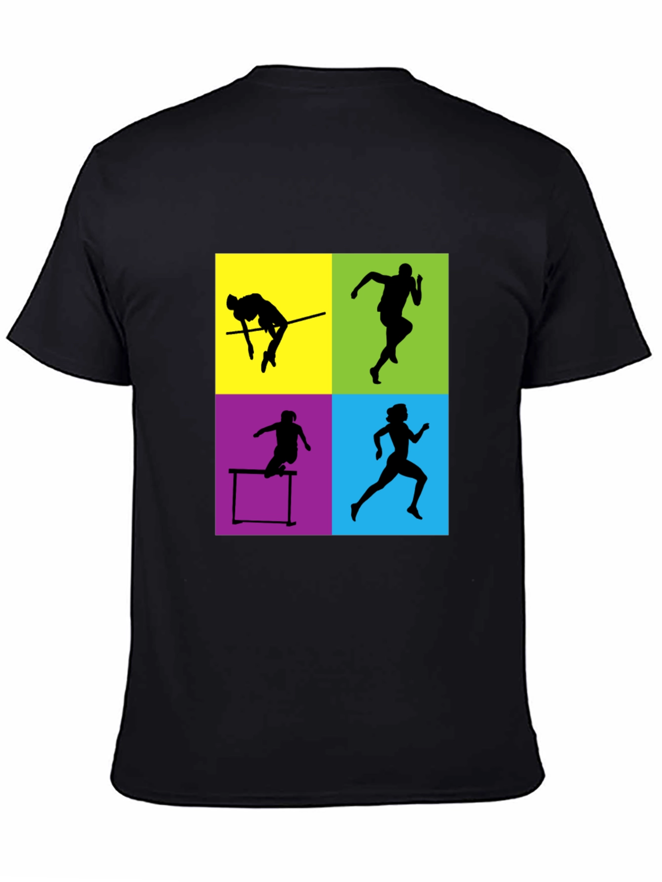 Athletic Silhouette Graphic Tee - Sporty Style