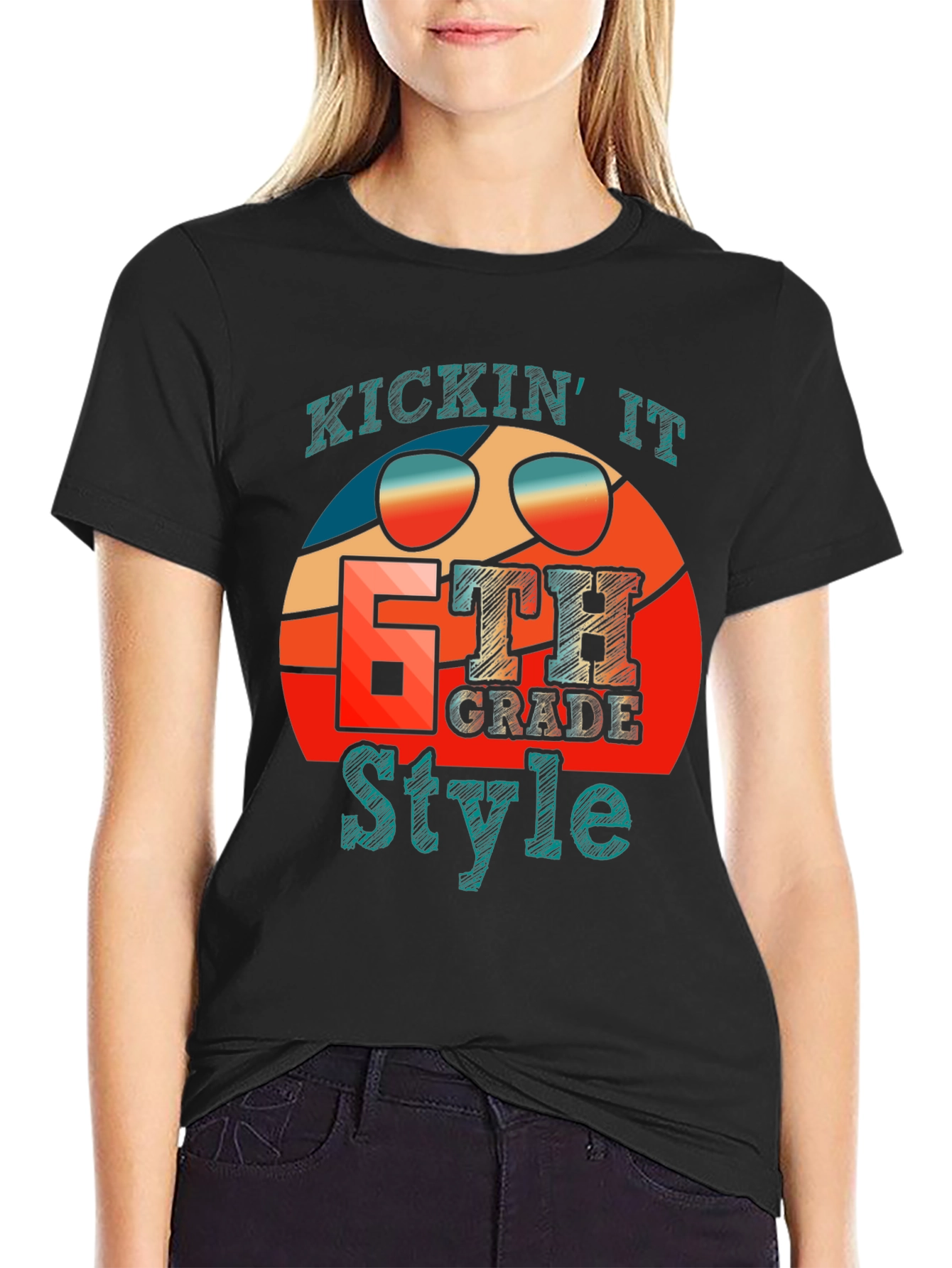 Kicking It 6th Grade Style T-Shirt