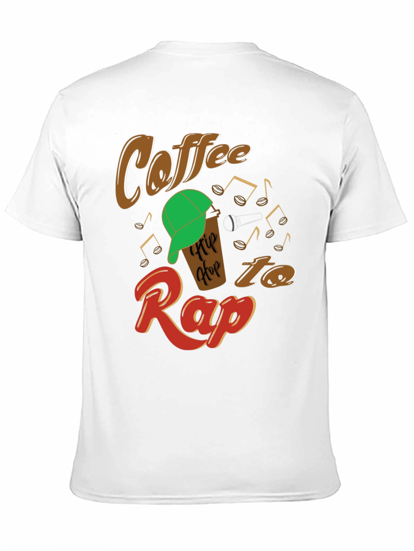 Coffee Hip Hop Rap Graphic T-Shirt