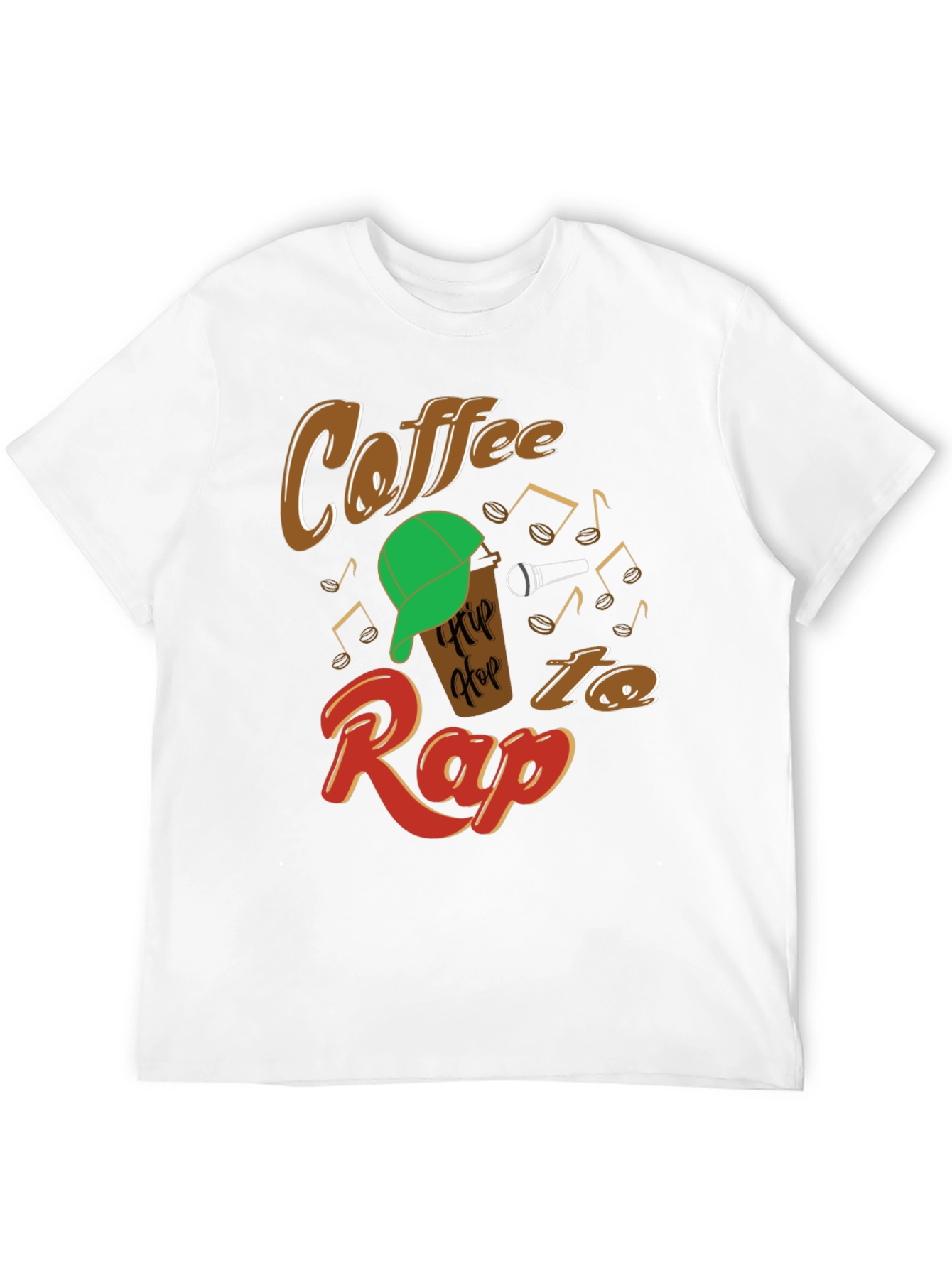 Coffee Hip Hop Rap Graphic T-Shirt