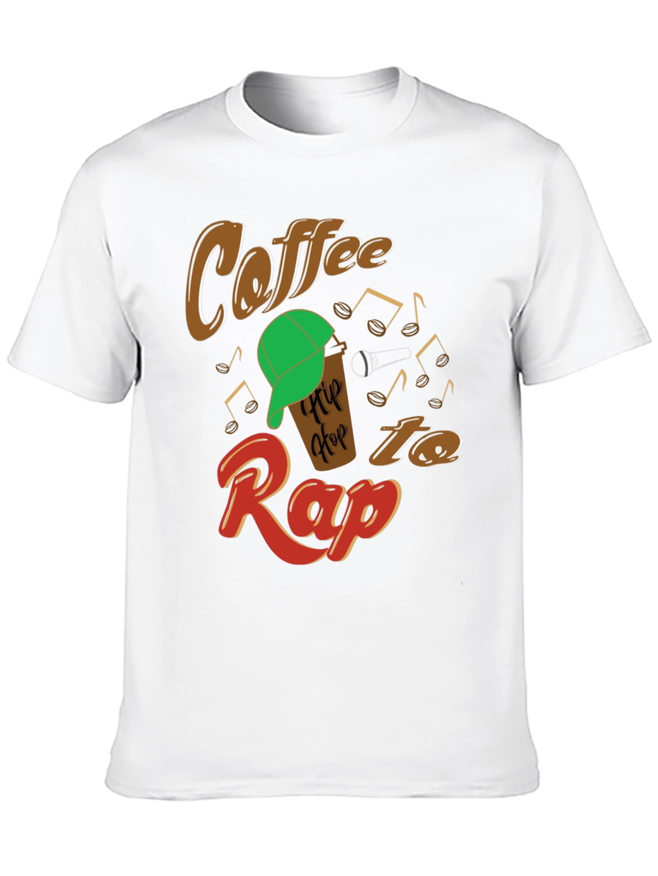Coffee Hip Hop Rap Graphic T-Shirt