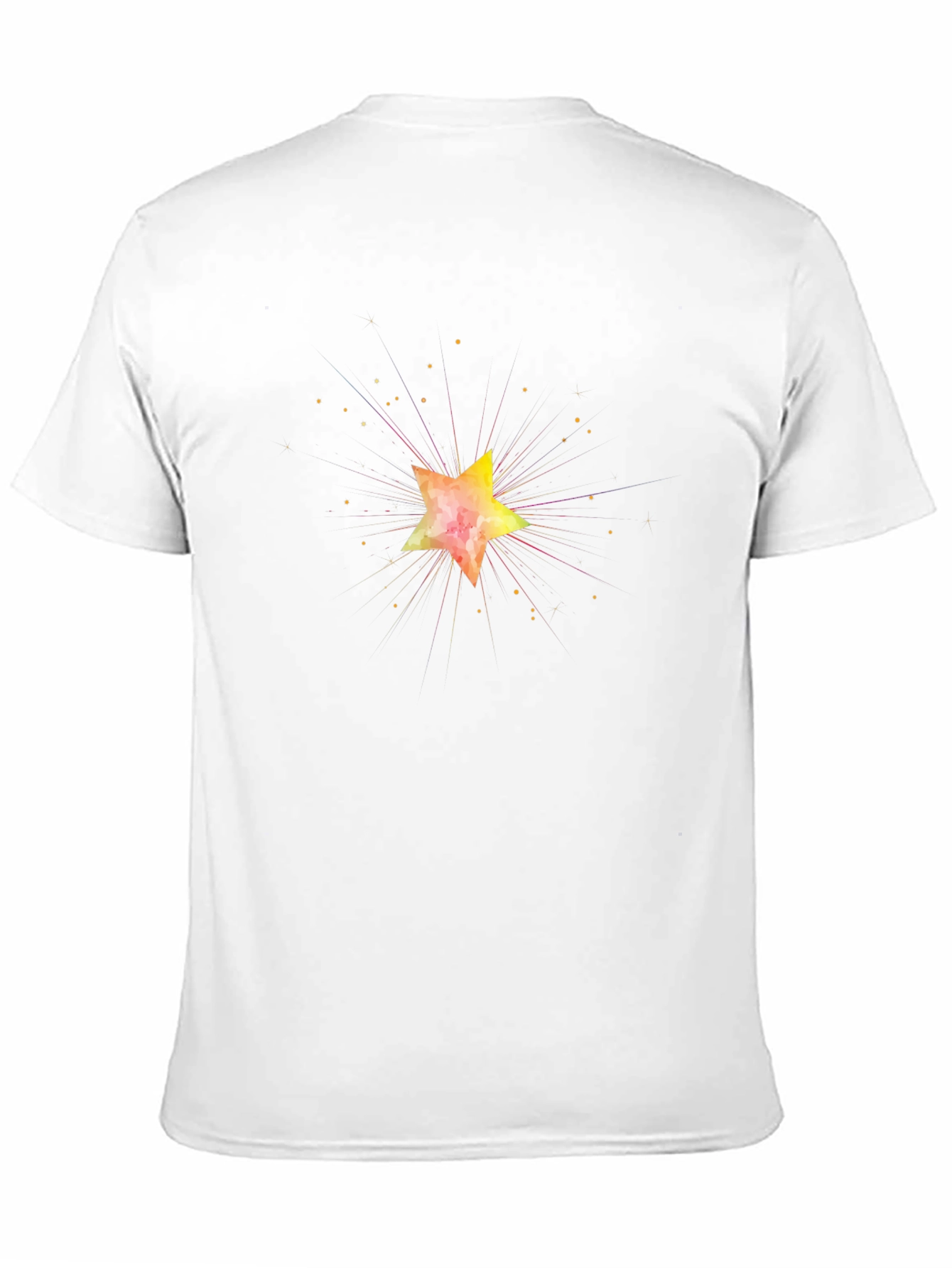 Star Graphic Black T-Shirt for Men