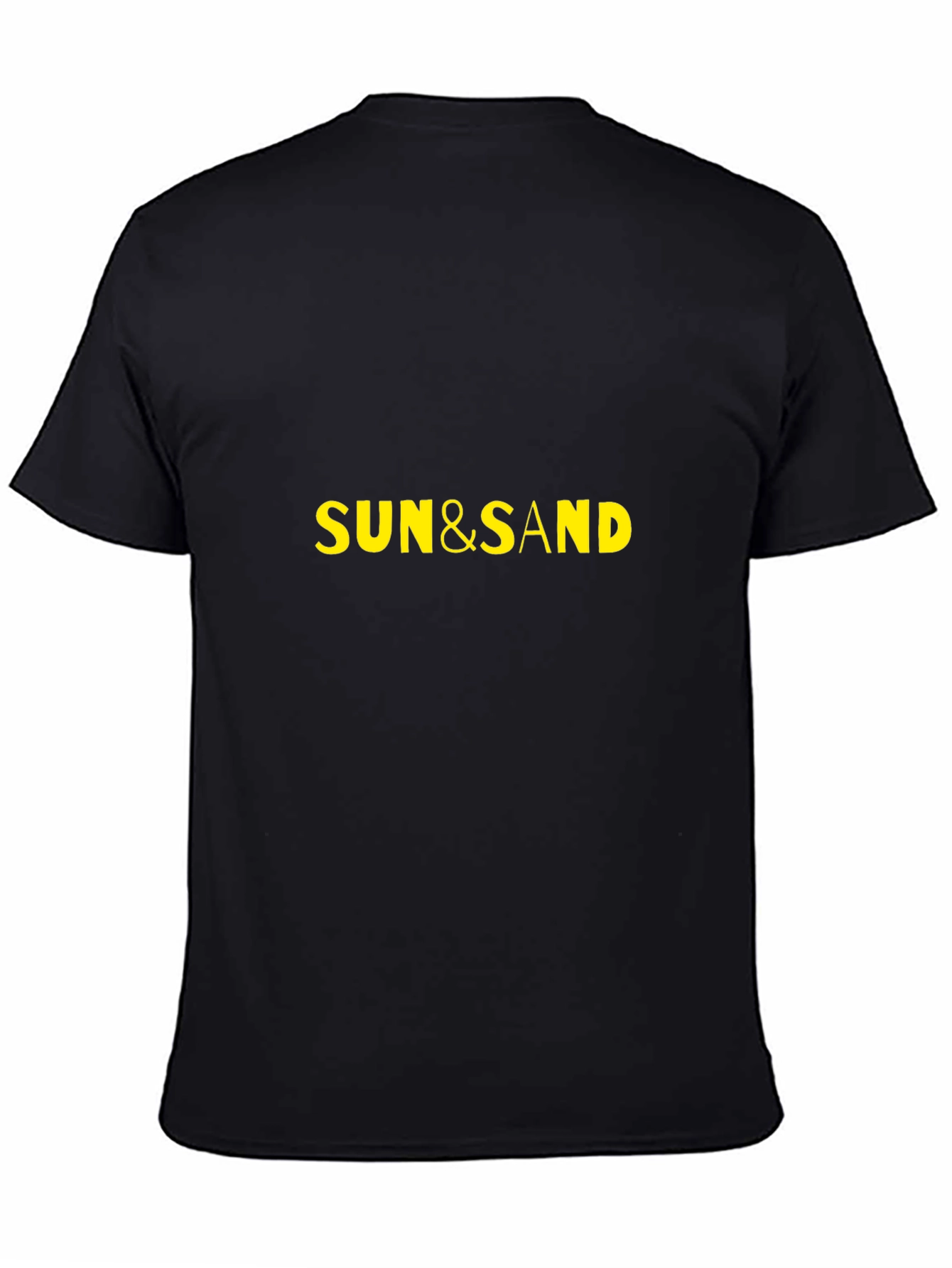 Sun & Sand Graphic Tee - Black Casual T-Shirt