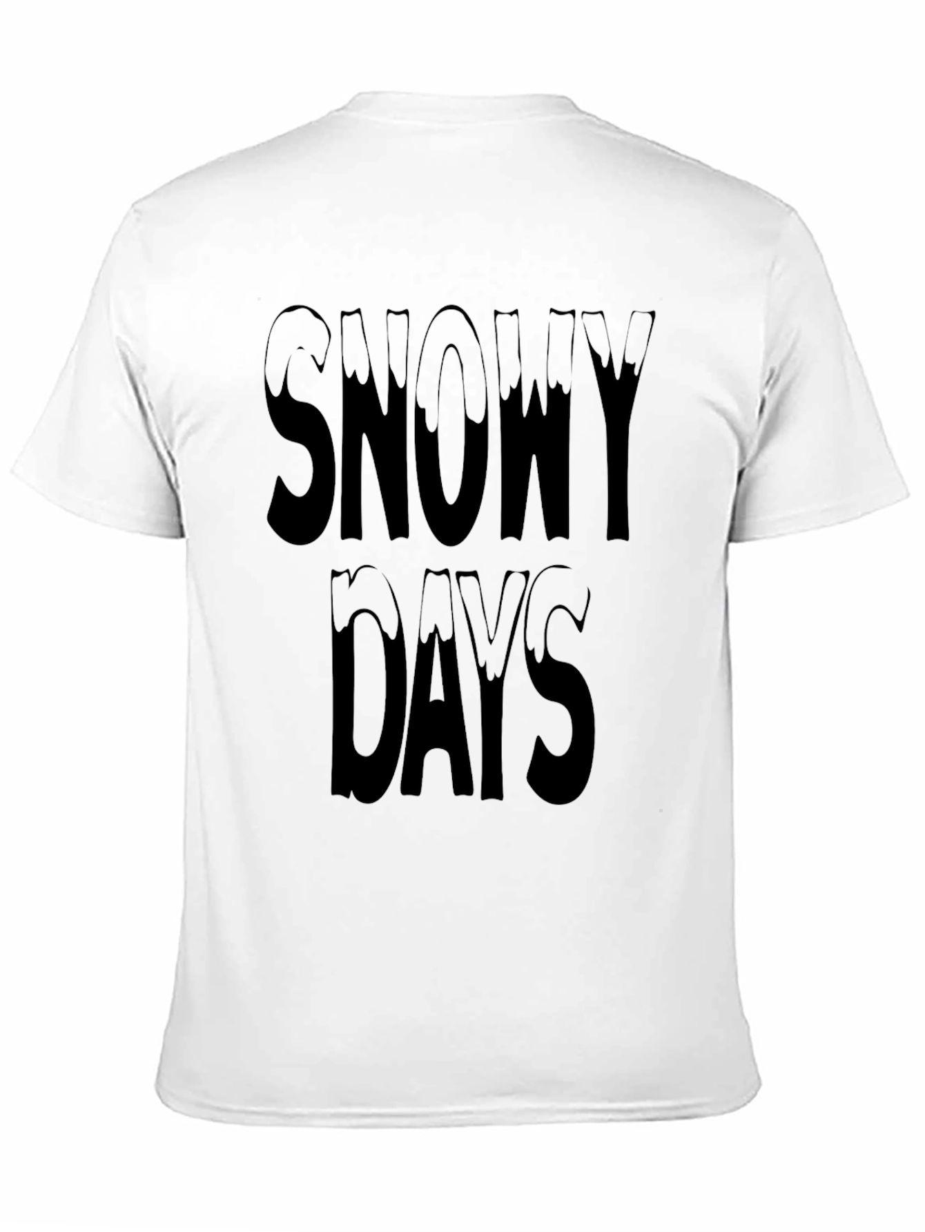 Snowy Days Black Graphic Tee