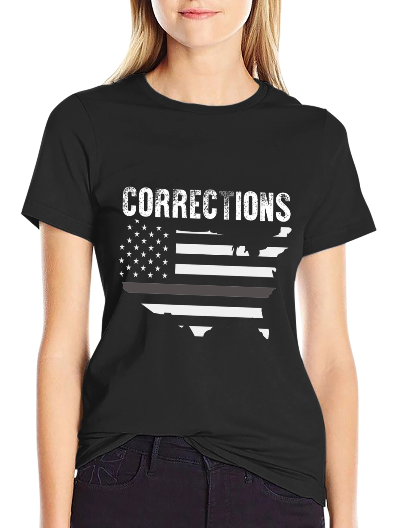 Corrections USA Flag T-Shirt