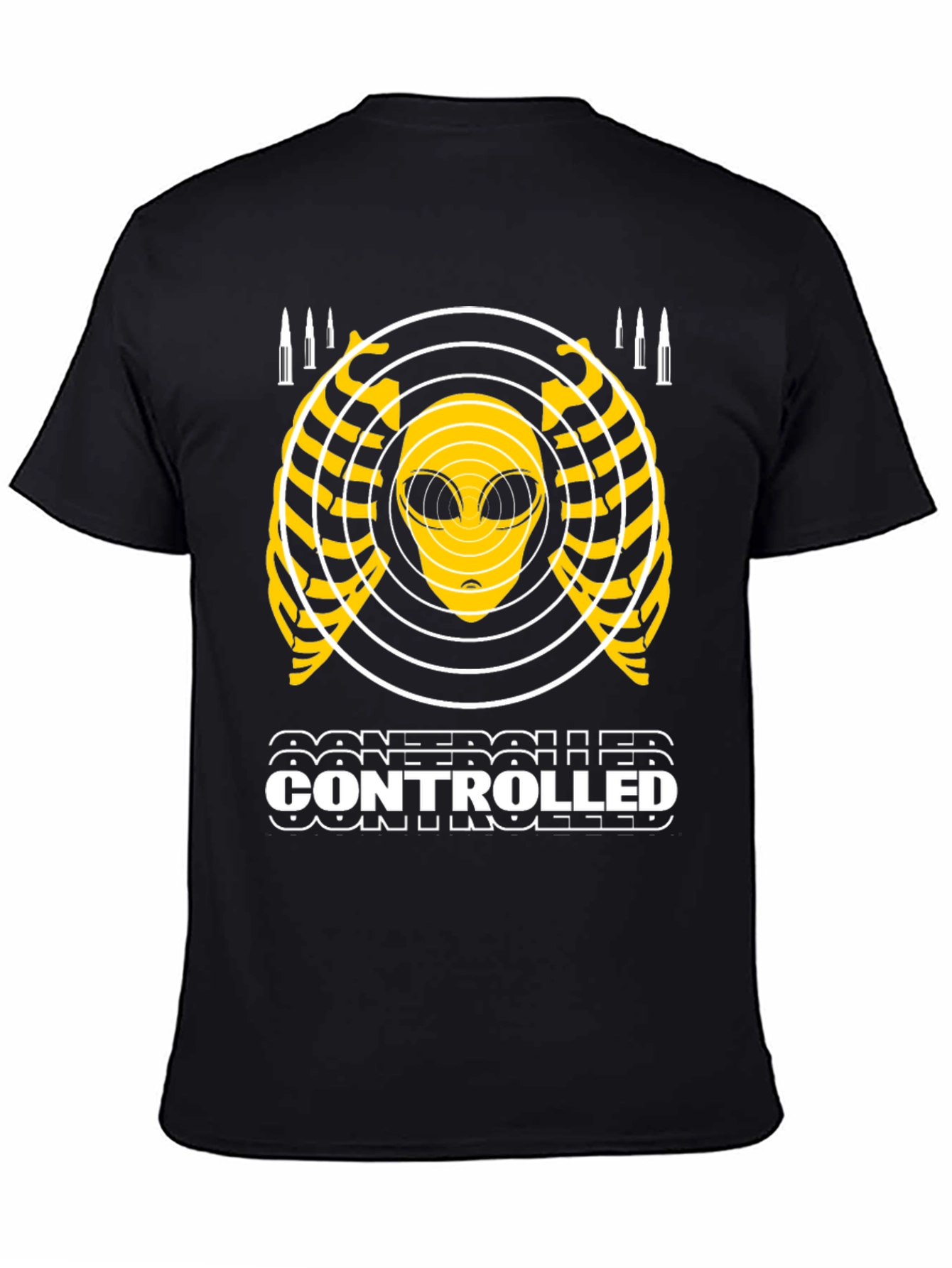 Controlled Alien Graphic T-Shirt - Black