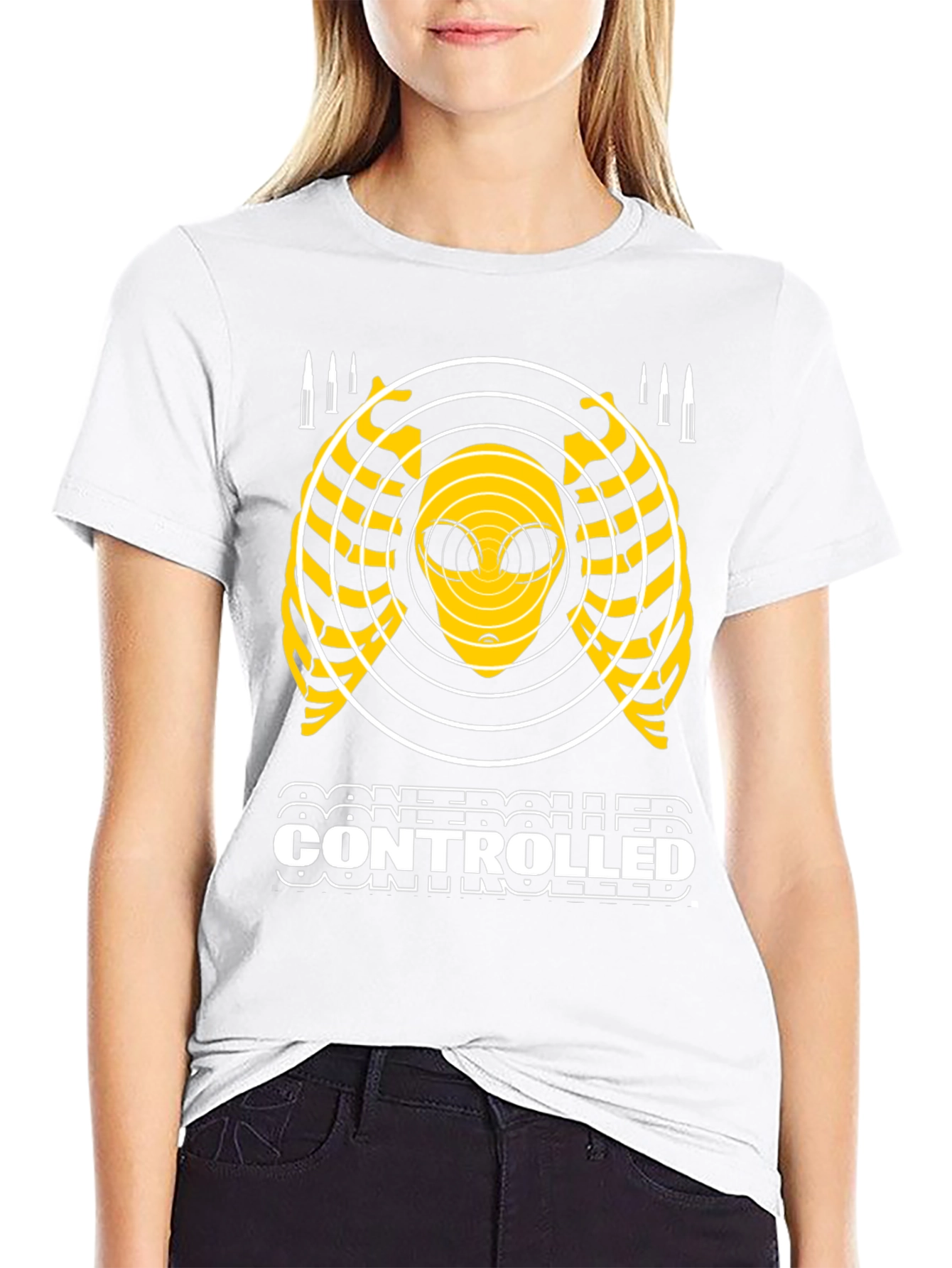 Controlled Alien Graphic T-Shirt - Black