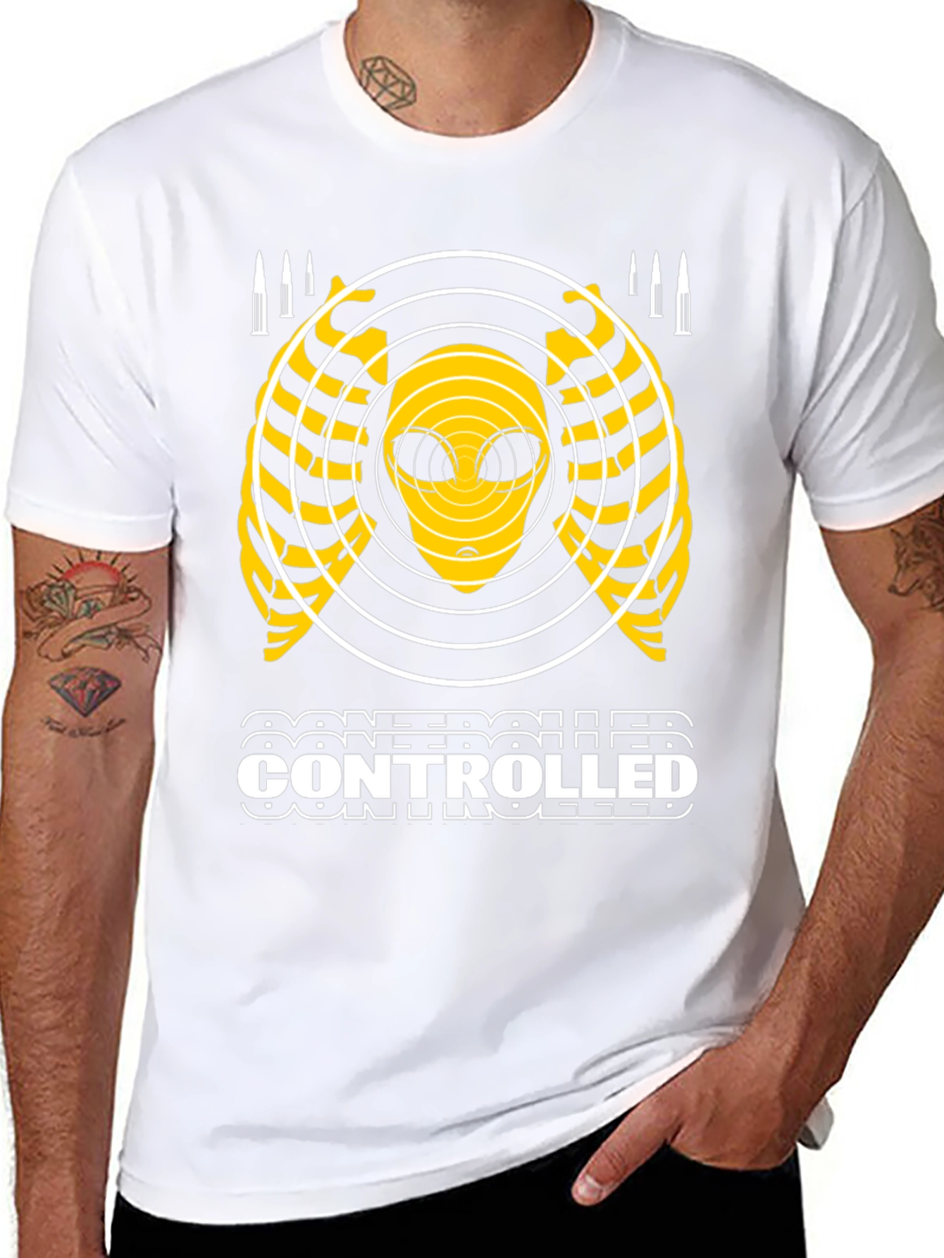 Controlled Alien Graphic T-Shirt - Black
