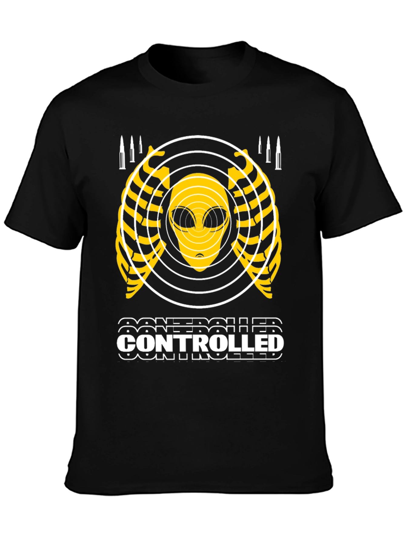 Controlled Alien Graphic T-Shirt - Black