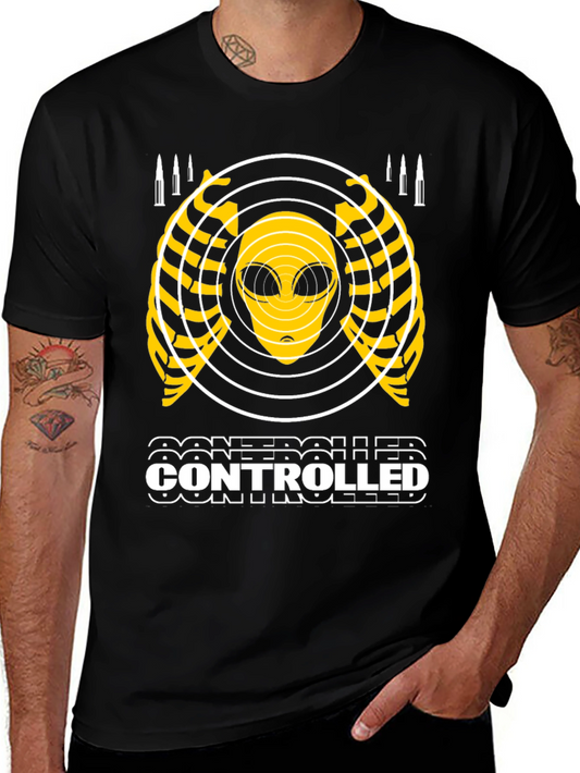 Controlled Alien Graphic T-Shirt - Black