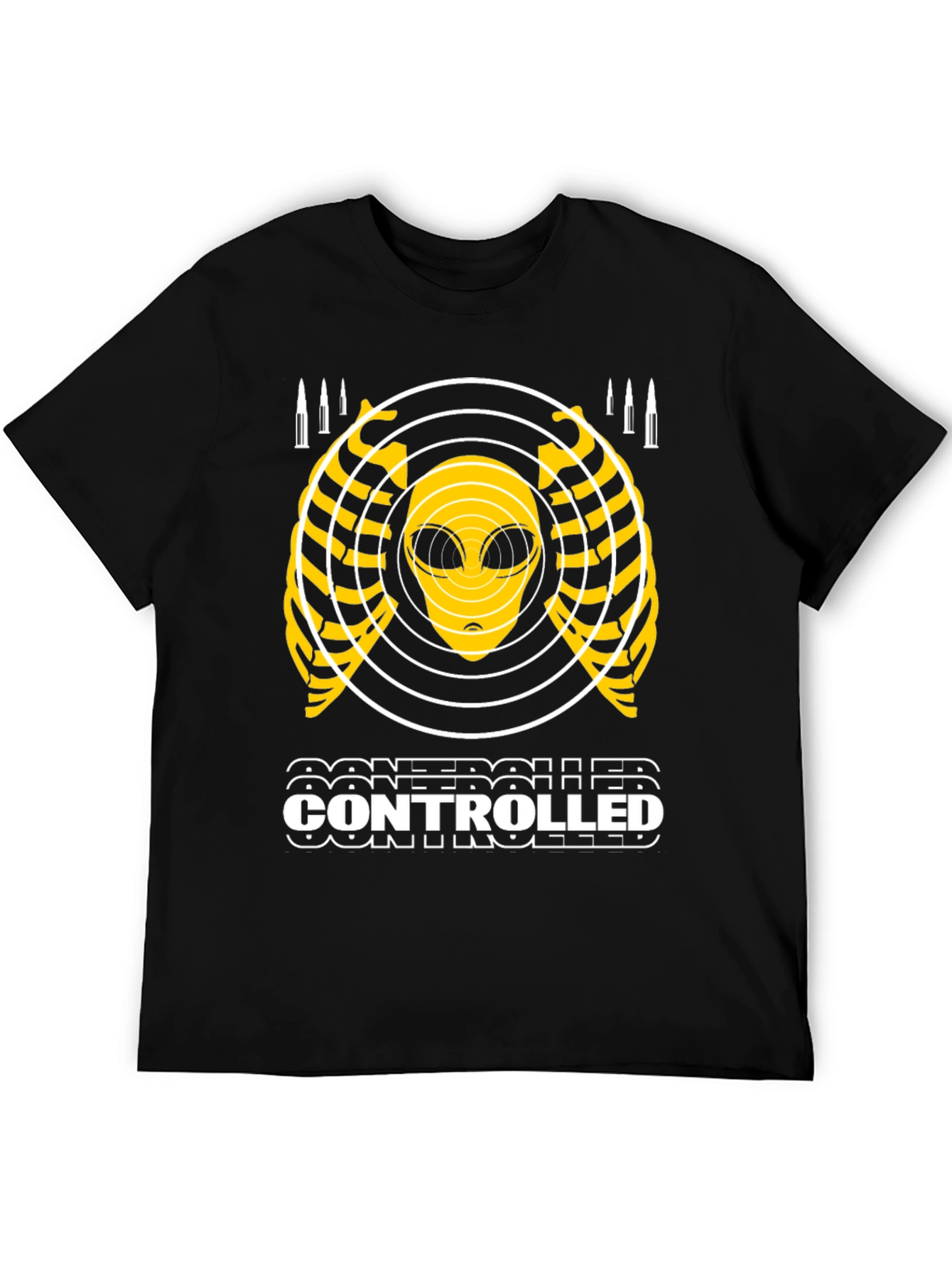 Controlled Alien Graphic T-Shirt - Black