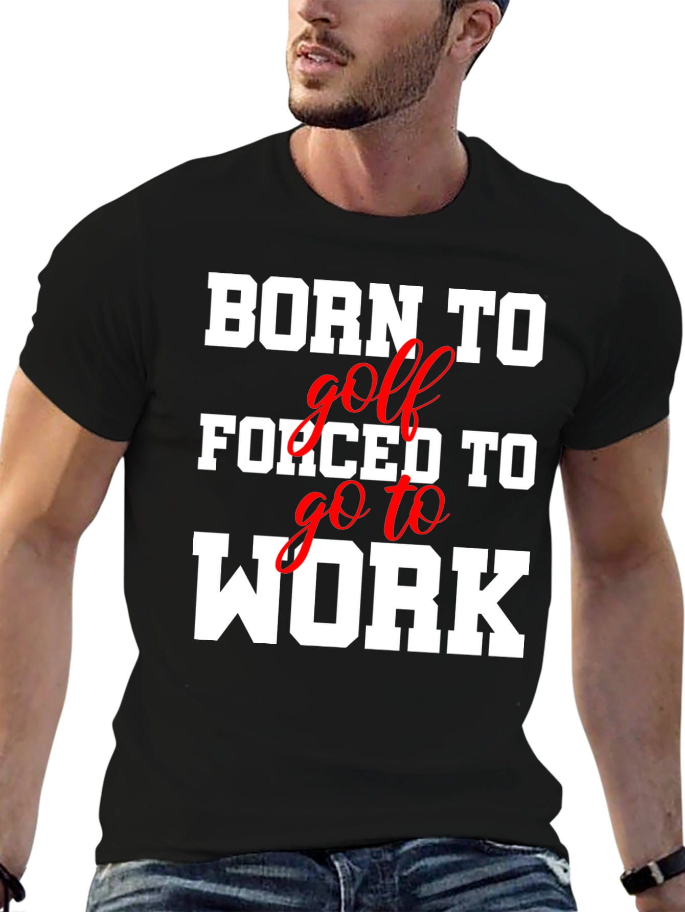Born to Golf T-Shirt Funny Golfer Tee