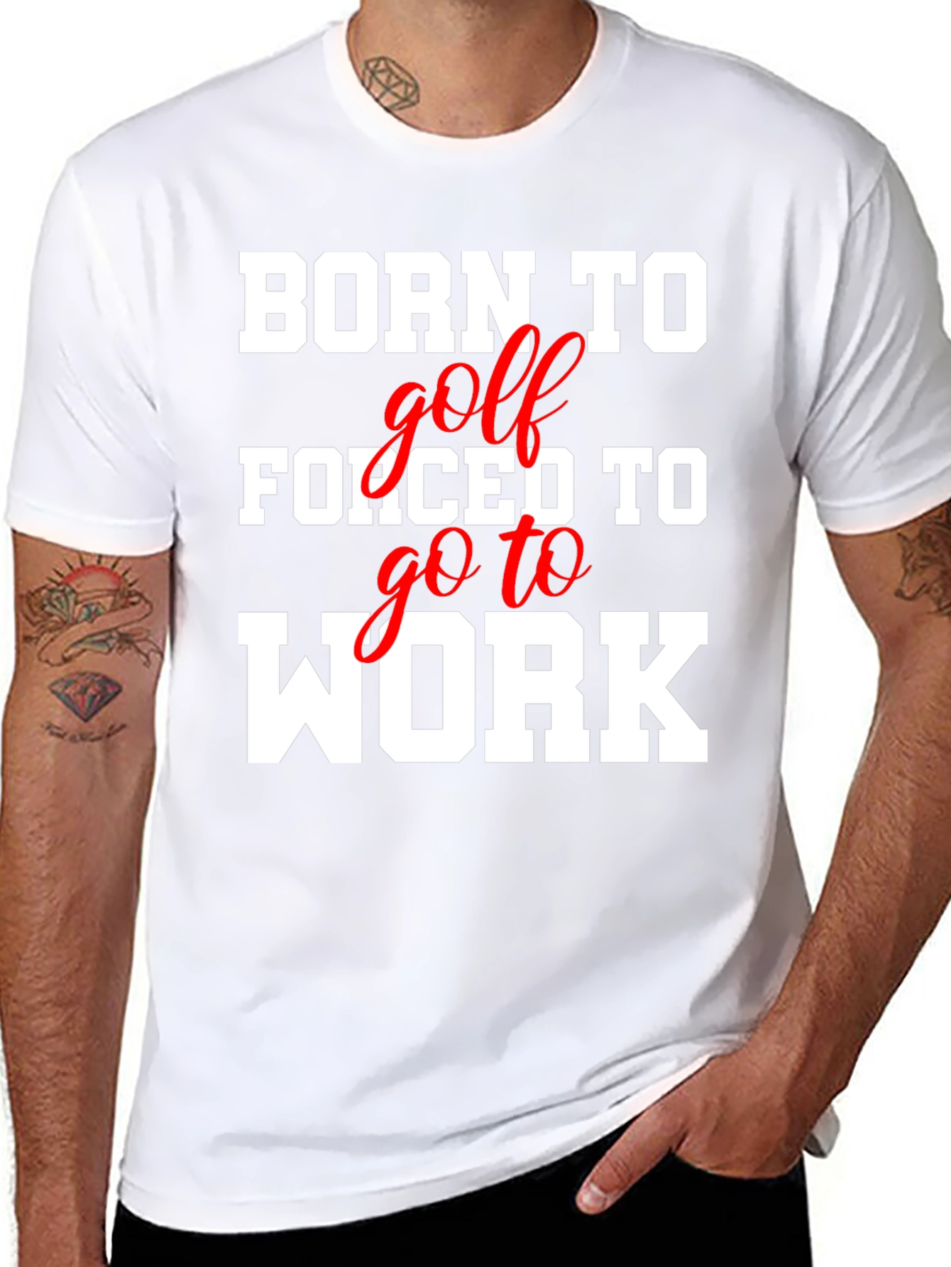 Born to Golf T-Shirt Funny Golfer Tee