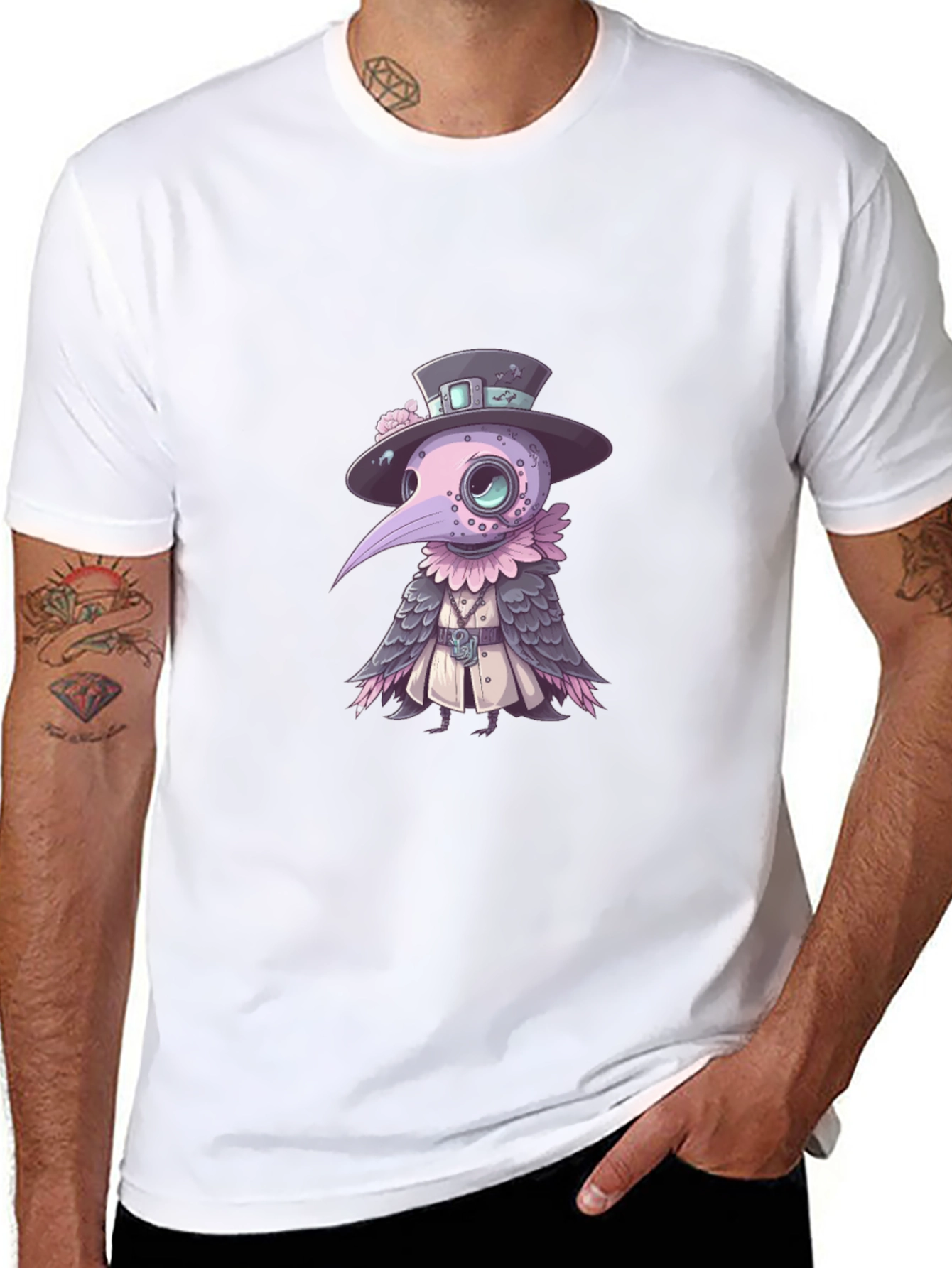 Plague Doctor Pigeon T-Shirt