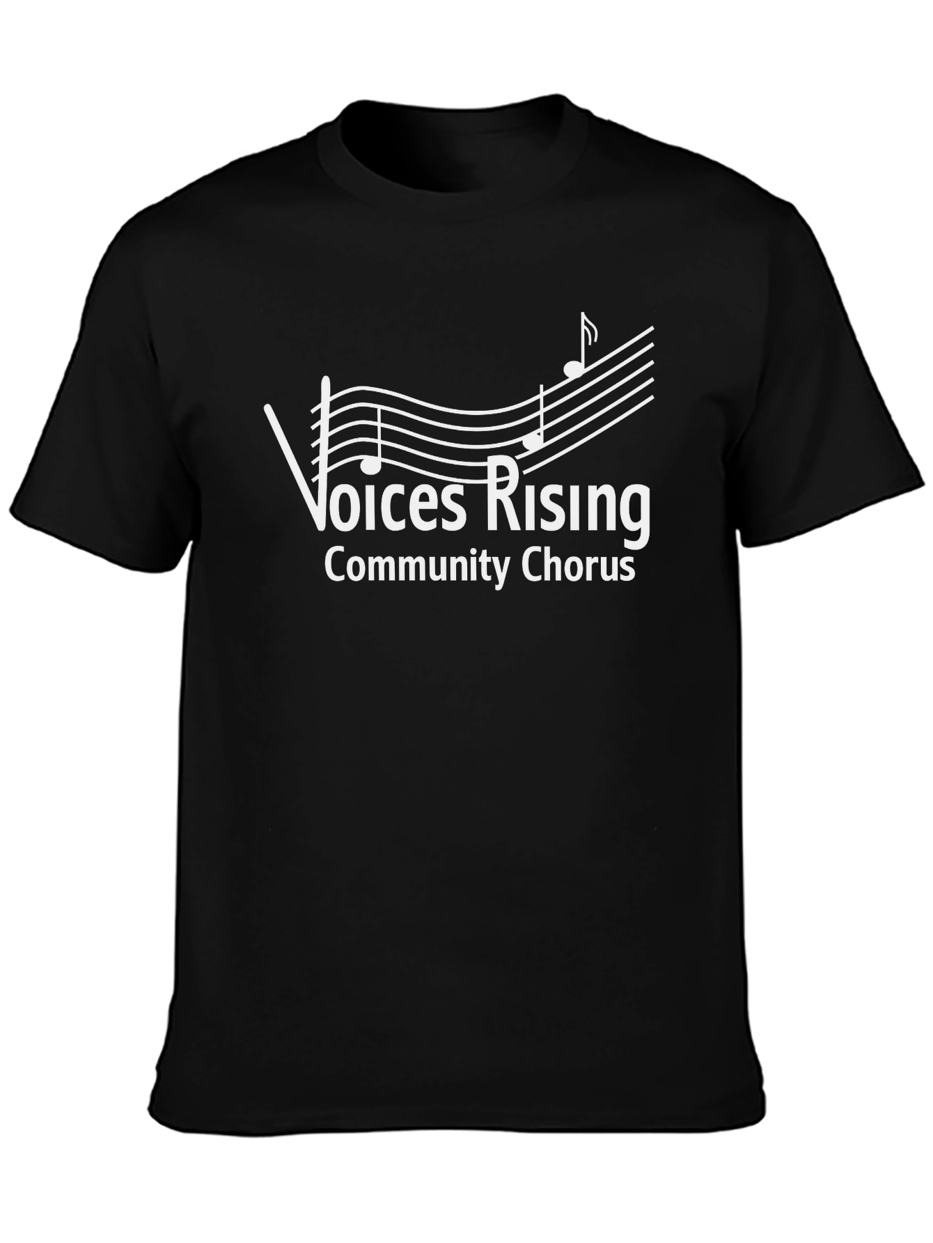 Voices Rising Community Chorus Black T-Shirt