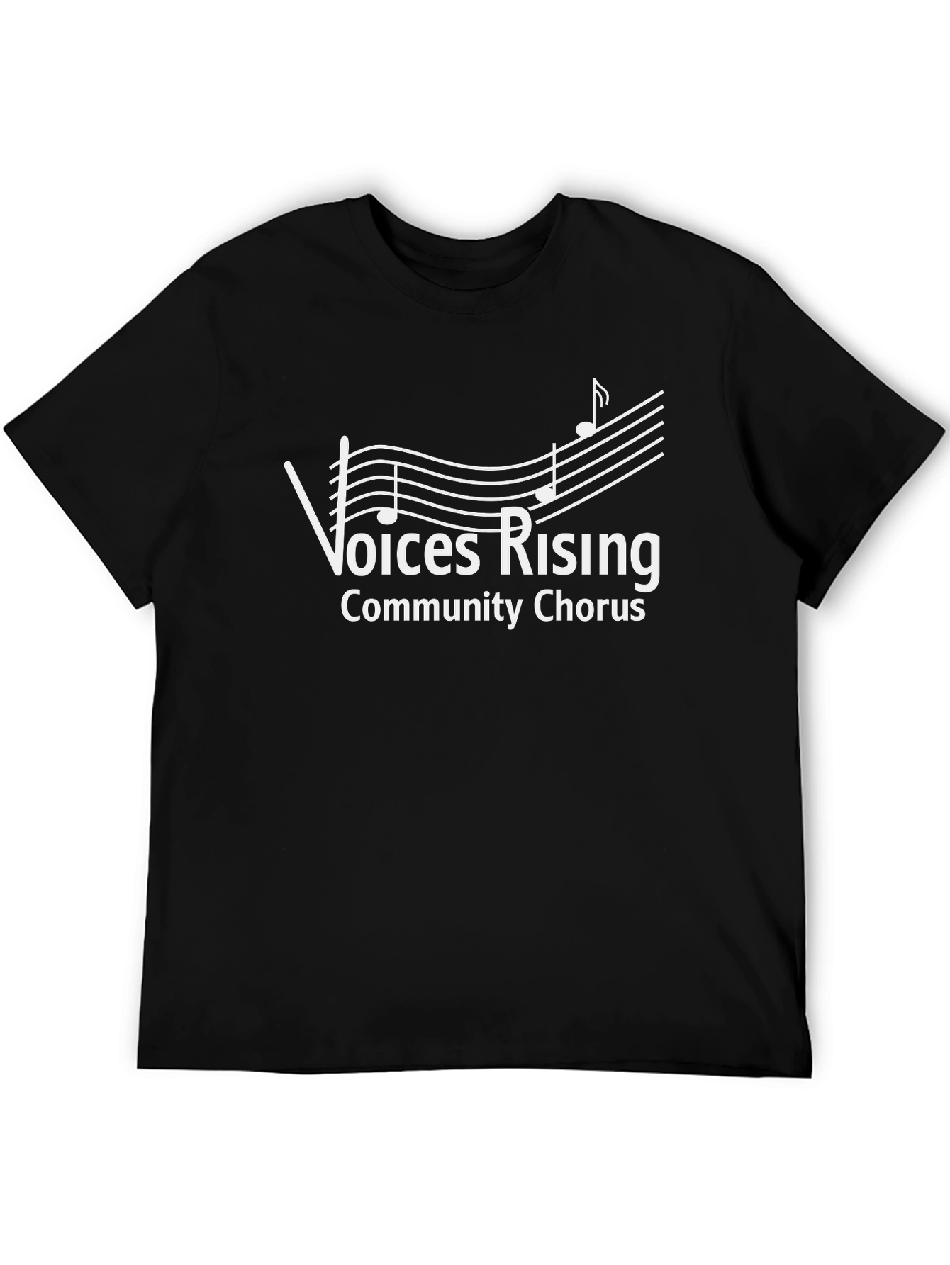 Voices Rising Community Chorus Black T-Shirt