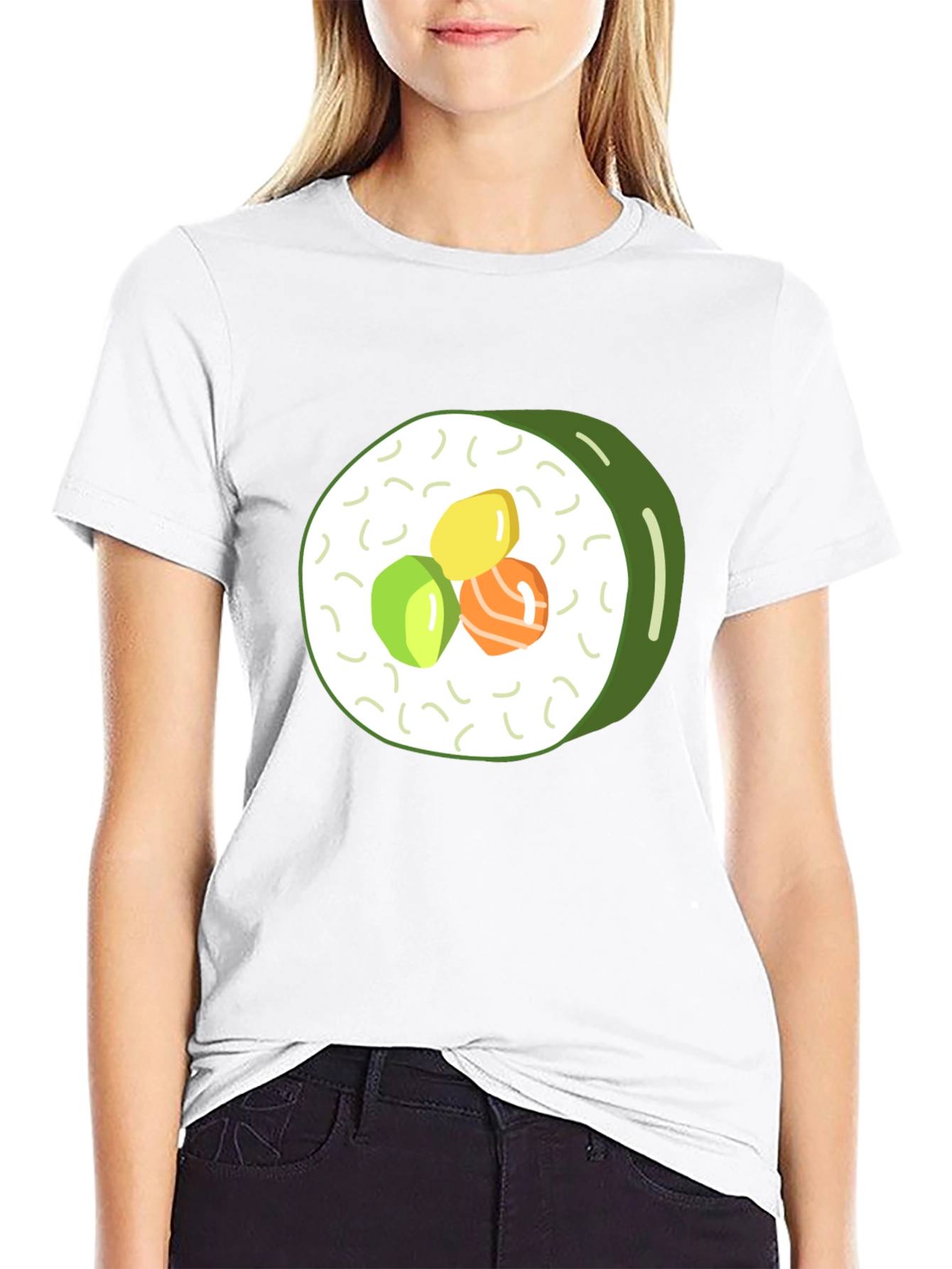 Sushi Roll Graphic Tee - Casual Comfort