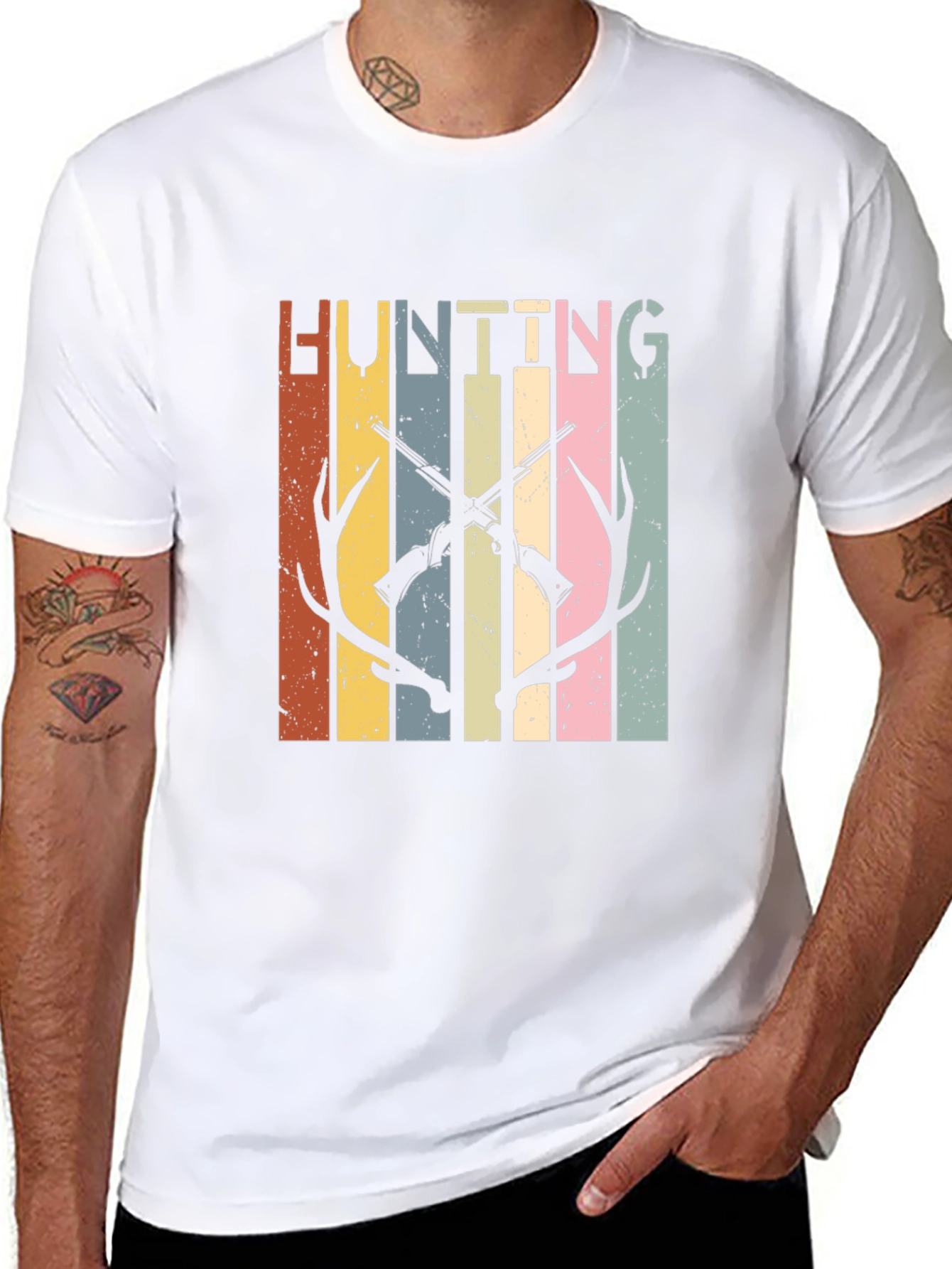 Hunting Graphic Tee - Retro Style