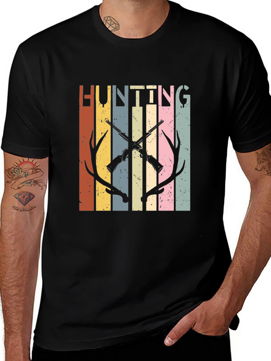 Hunting Graphic Tee - Retro Style