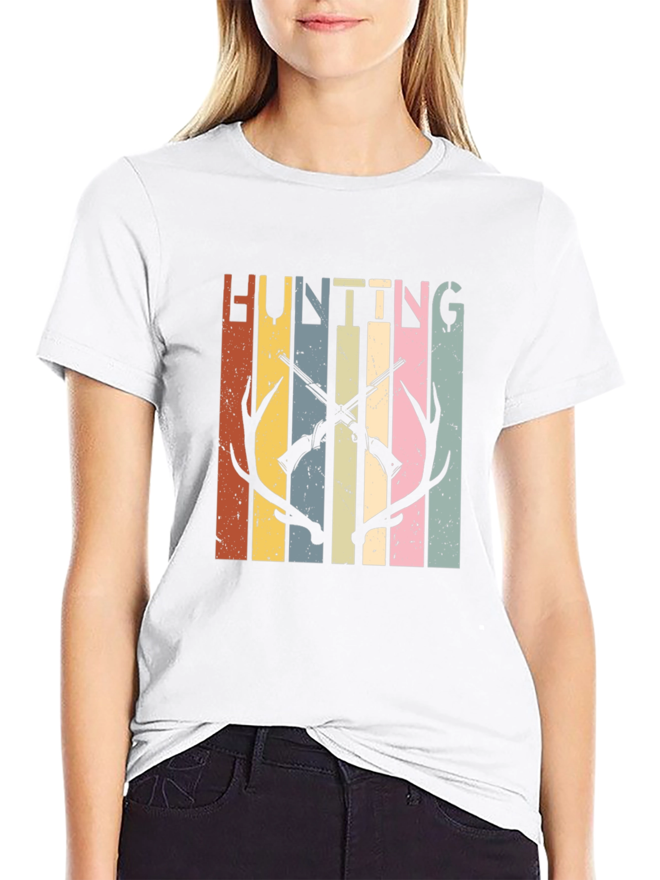 Hunting Graphic Tee - Retro Style