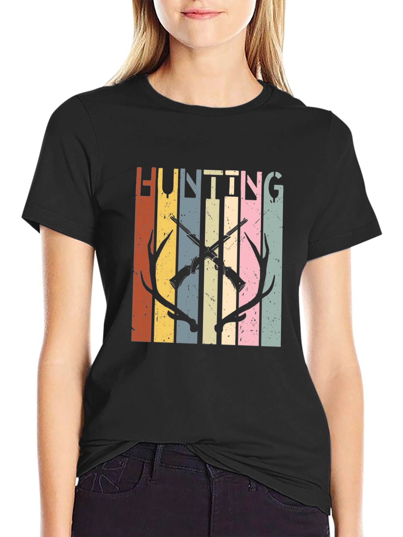 Hunting Graphic Tee - Retro Style
