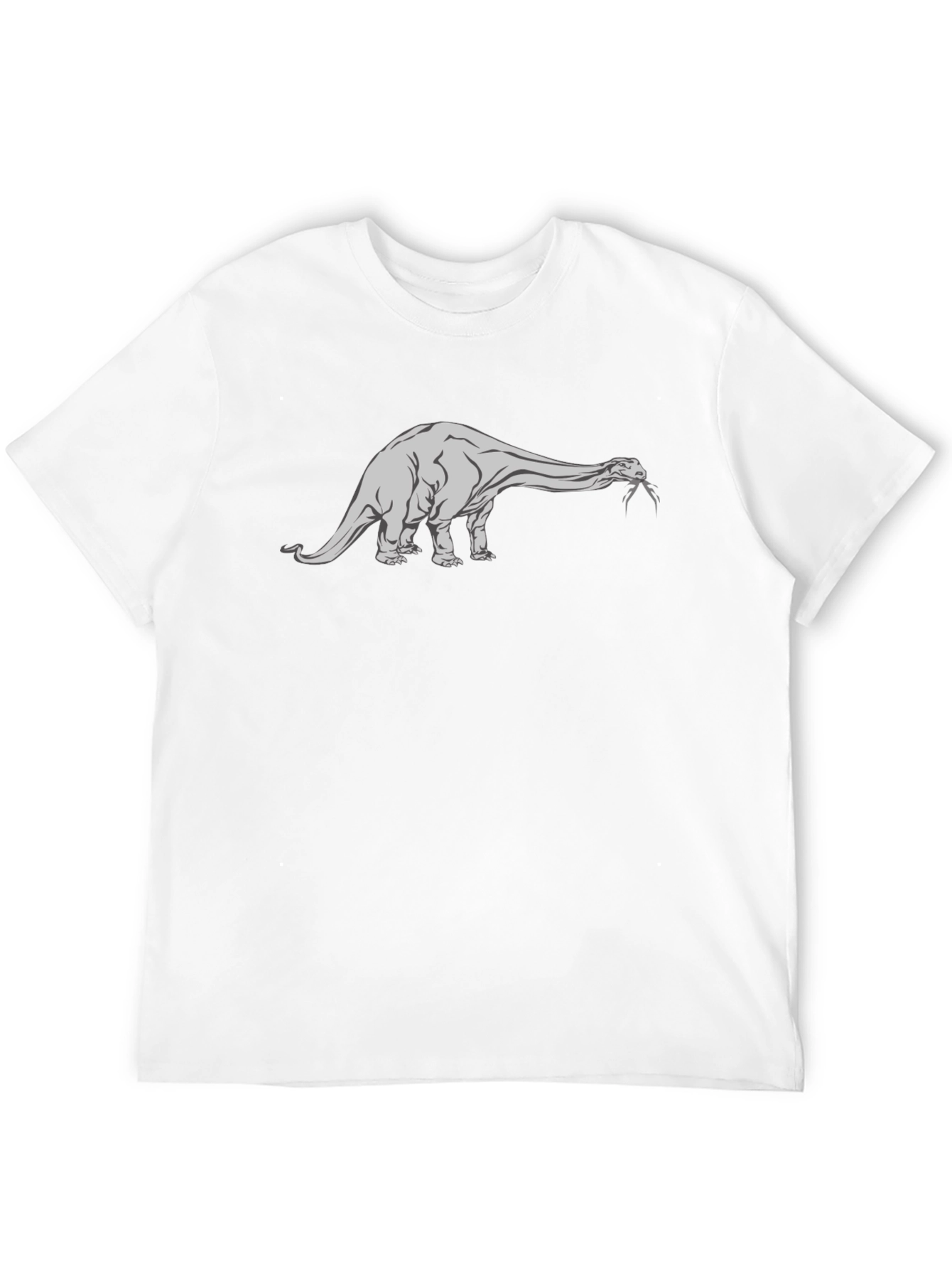 Dinosaur Graphic Tee - Black Cotton T-Shirt
