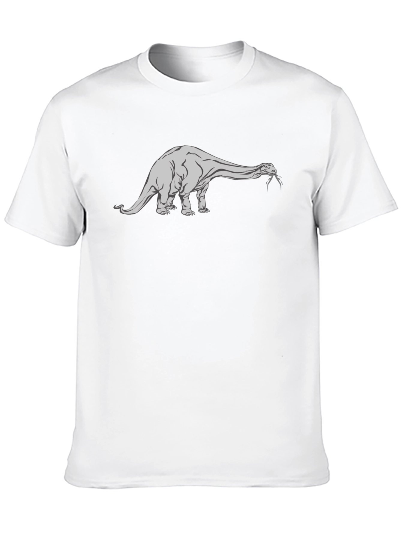 Dinosaur Graphic Tee - Black Cotton T-Shirt