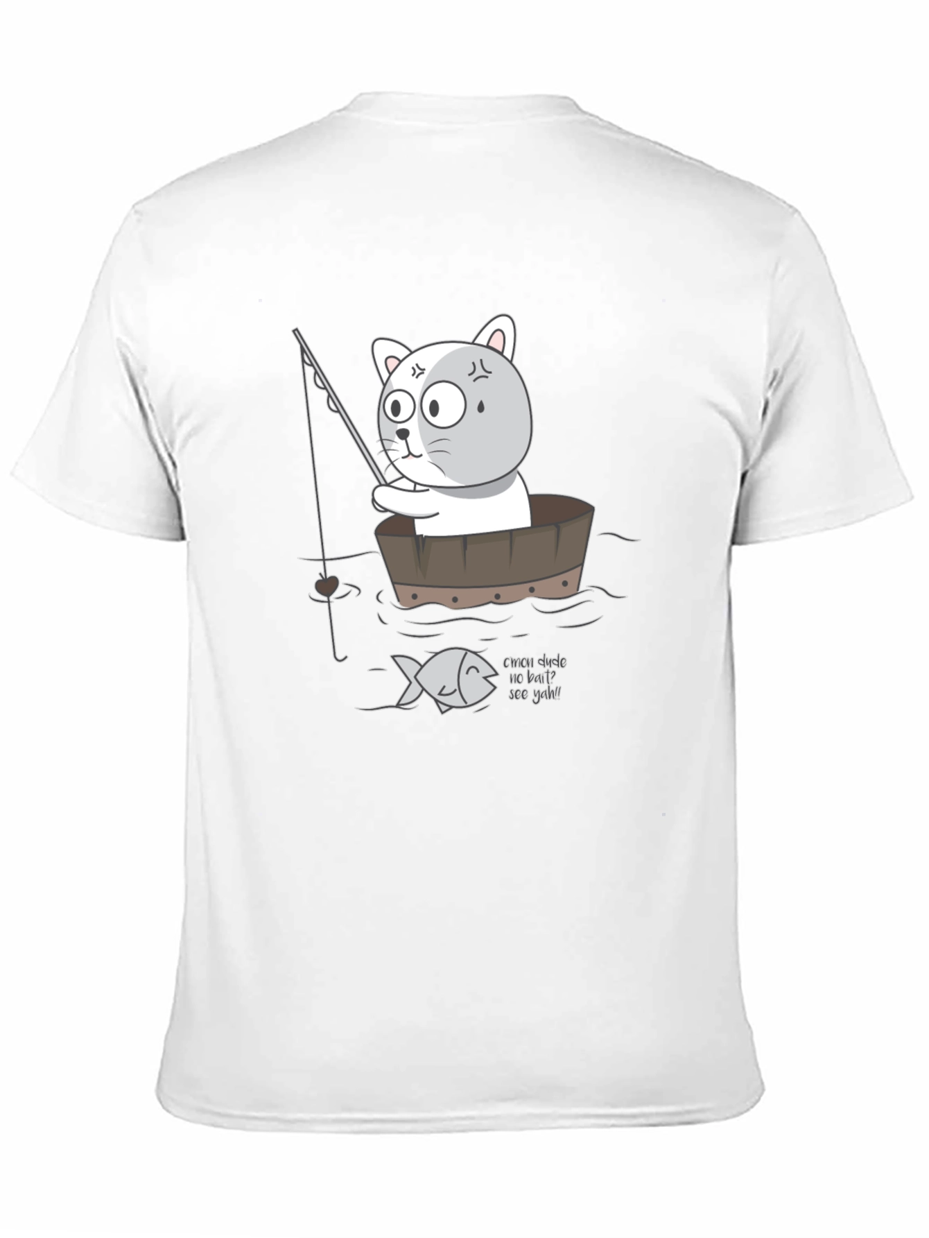 Funny Cat Fishing T-Shirt
