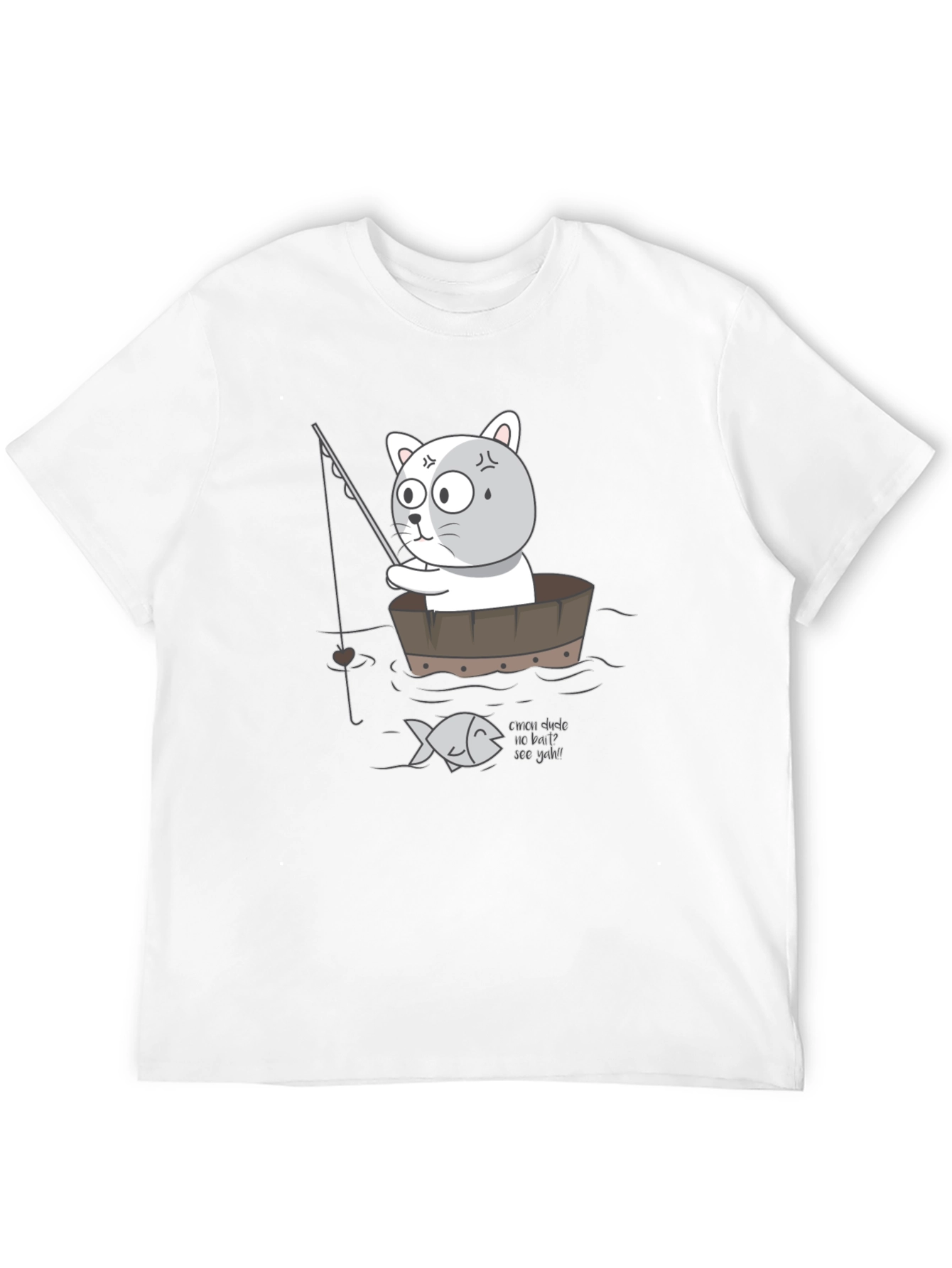 Funny Cat Fishing T-Shirt