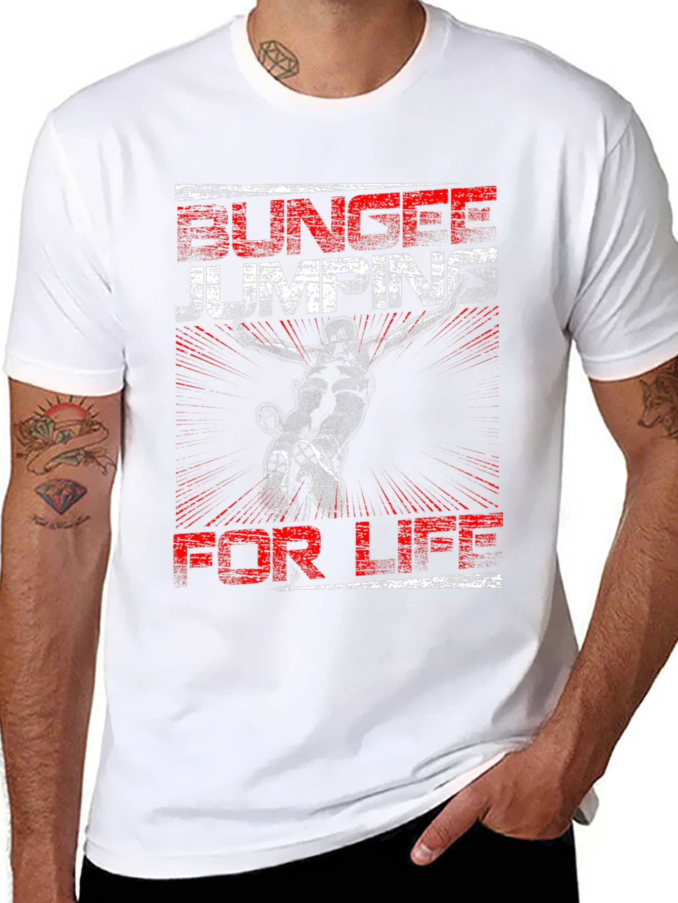 Bungee Jumping for Life Graphic Tee