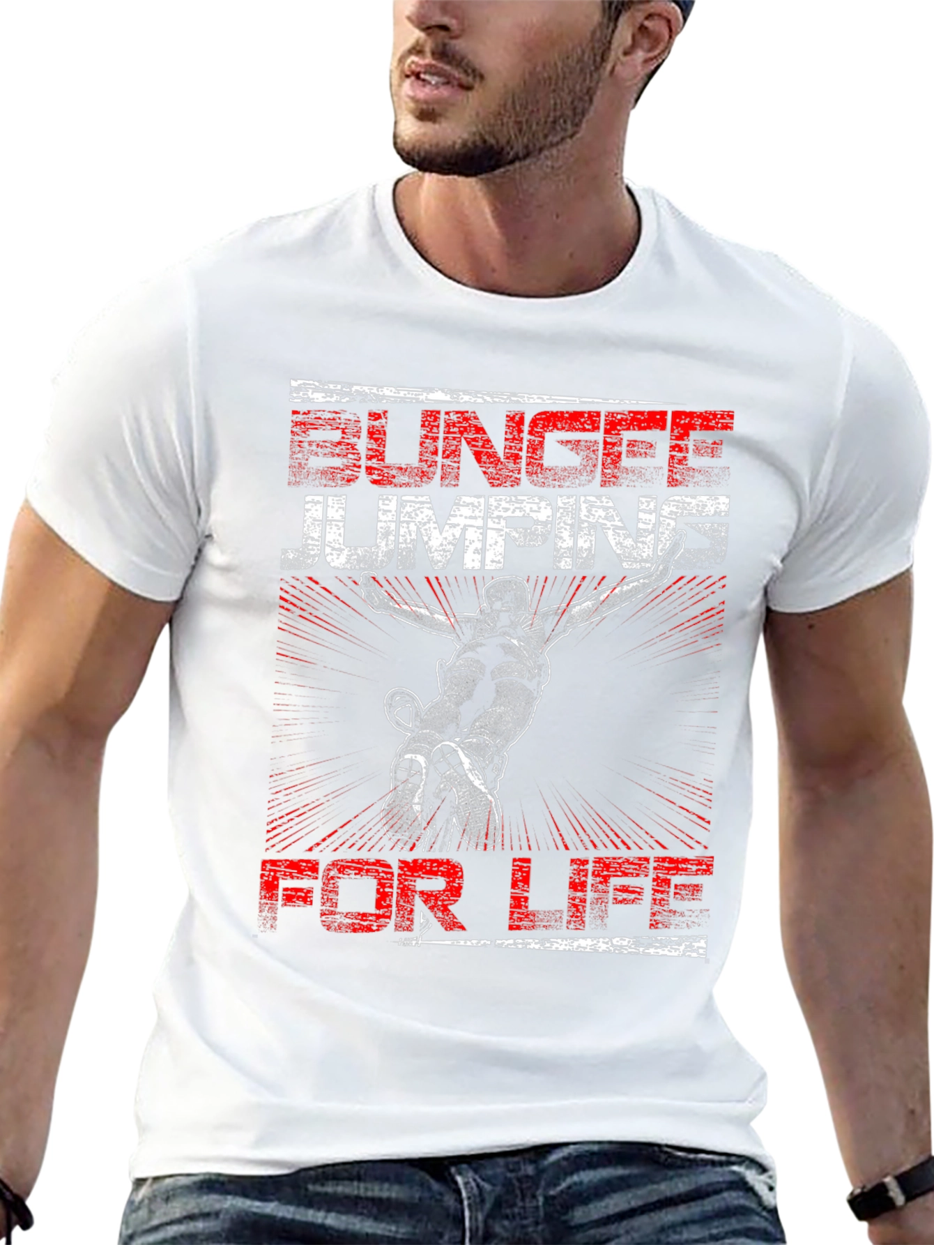 Bungee Jumping for Life Graphic Tee